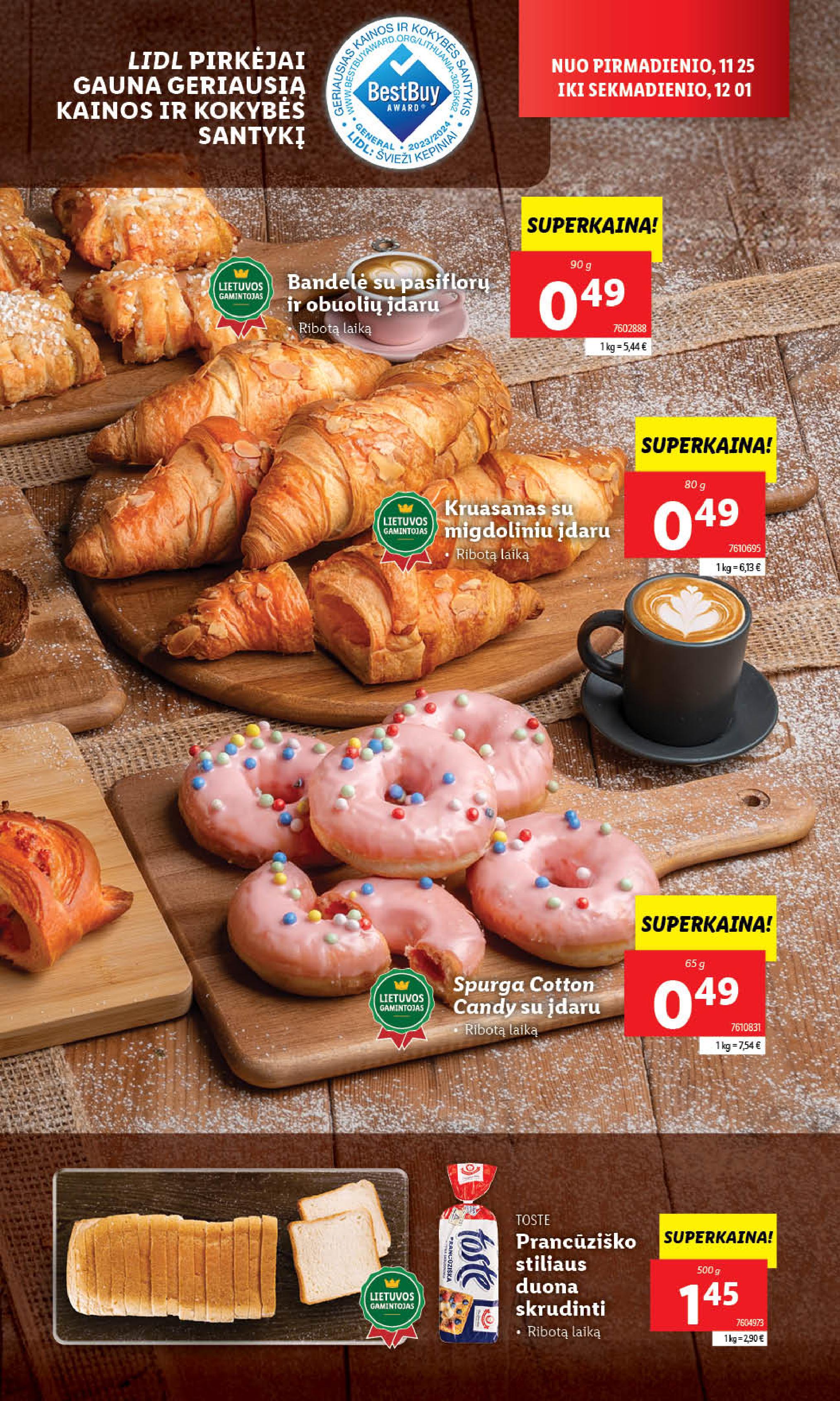 Naujausias LIDL kaininis katalogas 2024.11.25 - 2024.12.01