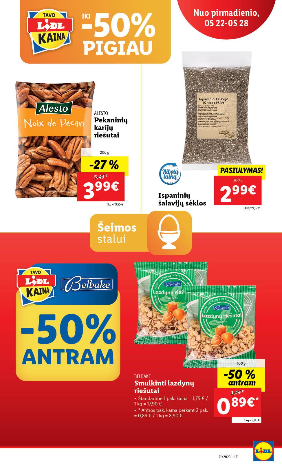 Naujausias LIDL kaininis katalogas 2023.05.22 - 2023.05.28