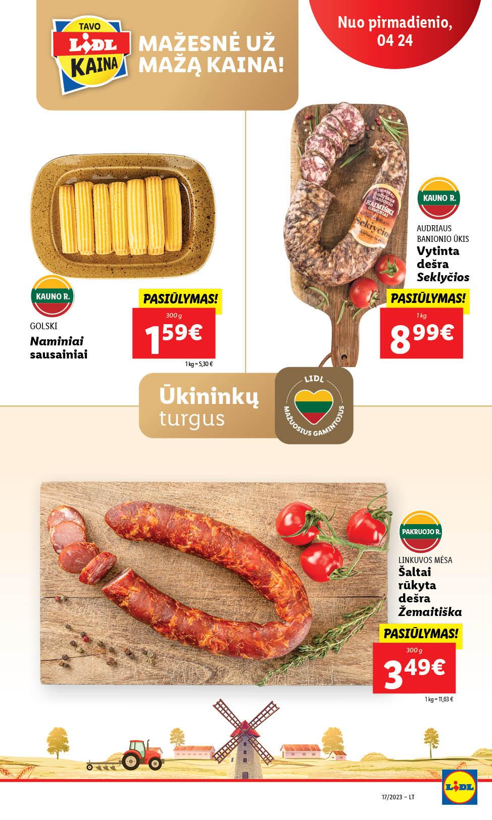 Naujausias LIDL kaininis katalogas 2023.04.24 - 2023.04.30