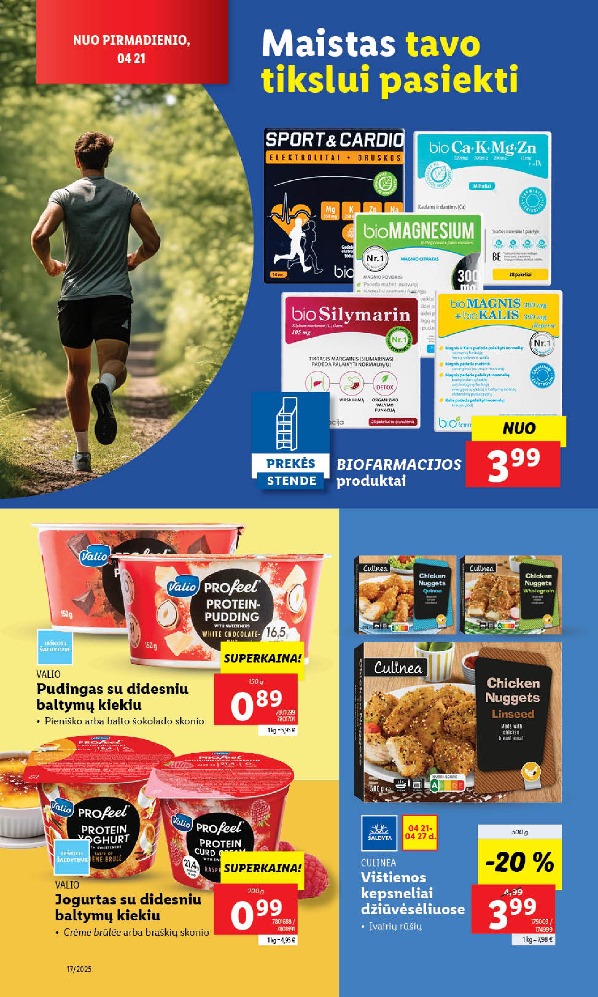 LIDL akcijų ir nuolaidų leidinys 2025.04.21 - 2025.04.27