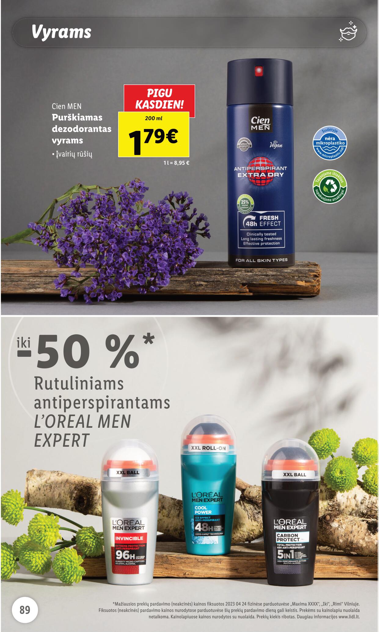 LIDL prekių katalogas "Grožio festivalis" galioja nuo 2023.05.01