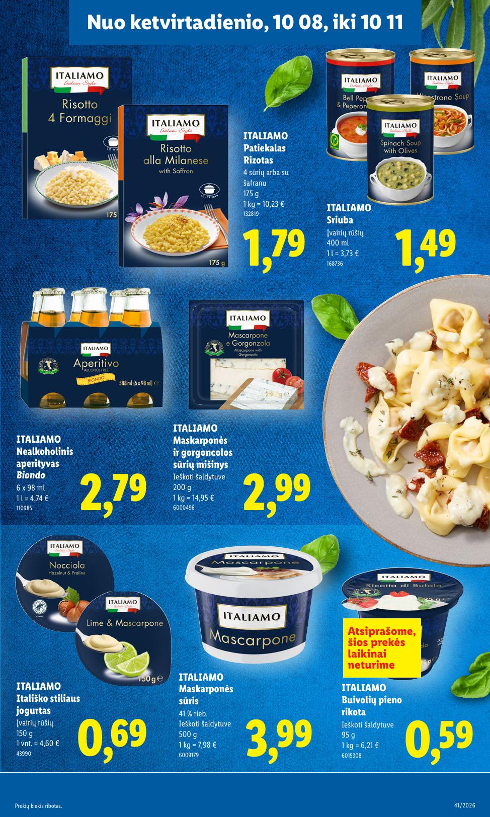 Naujausias LIDL kaininis katalogas 2026.10.05 - 2026.10.11