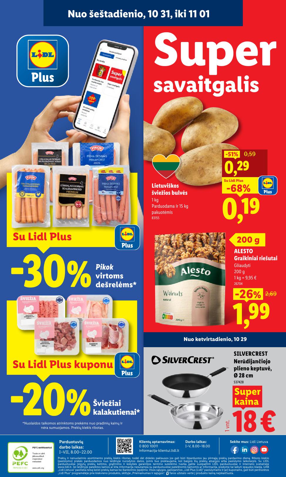 Naujausias LIDL kaininis katalogas 2026.10.26 - 2026.11.01