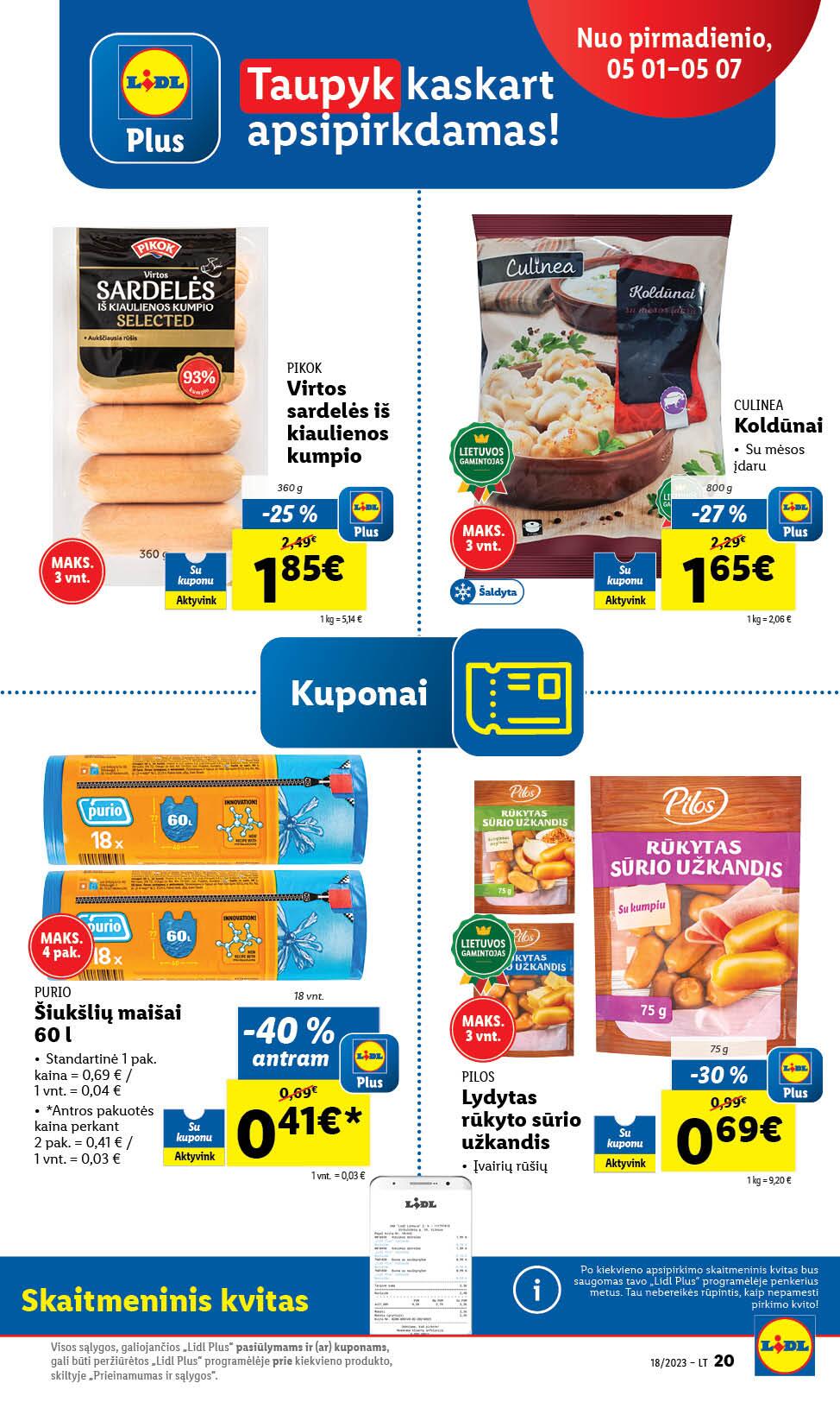 Naujausias LIDL kaininis katalogas 2023.05.01 - 2023.05.07