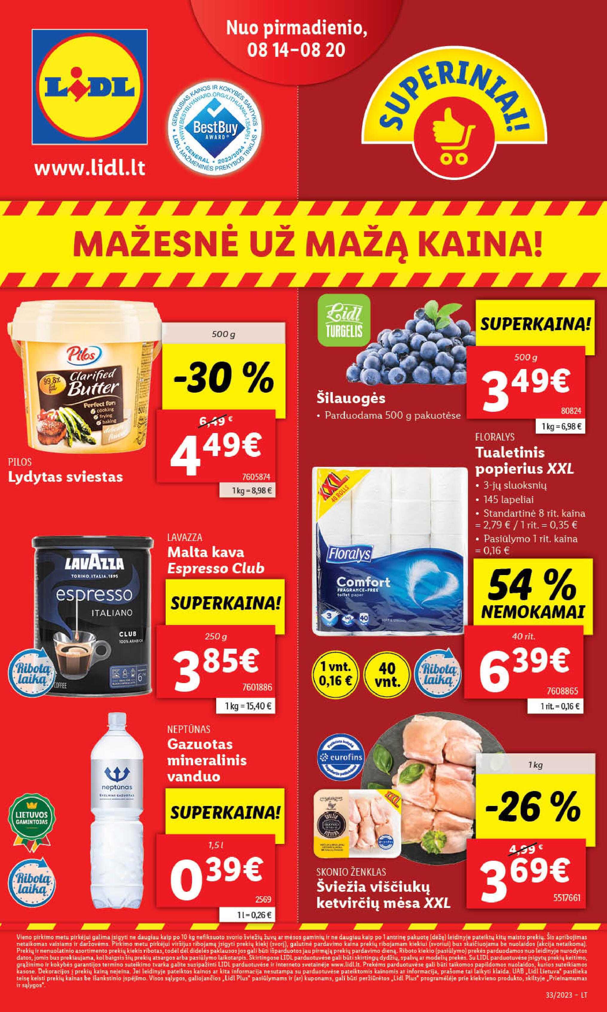 Naujausias LIDL kaininis katalogas 2023.08.14 - 2023.08.20
