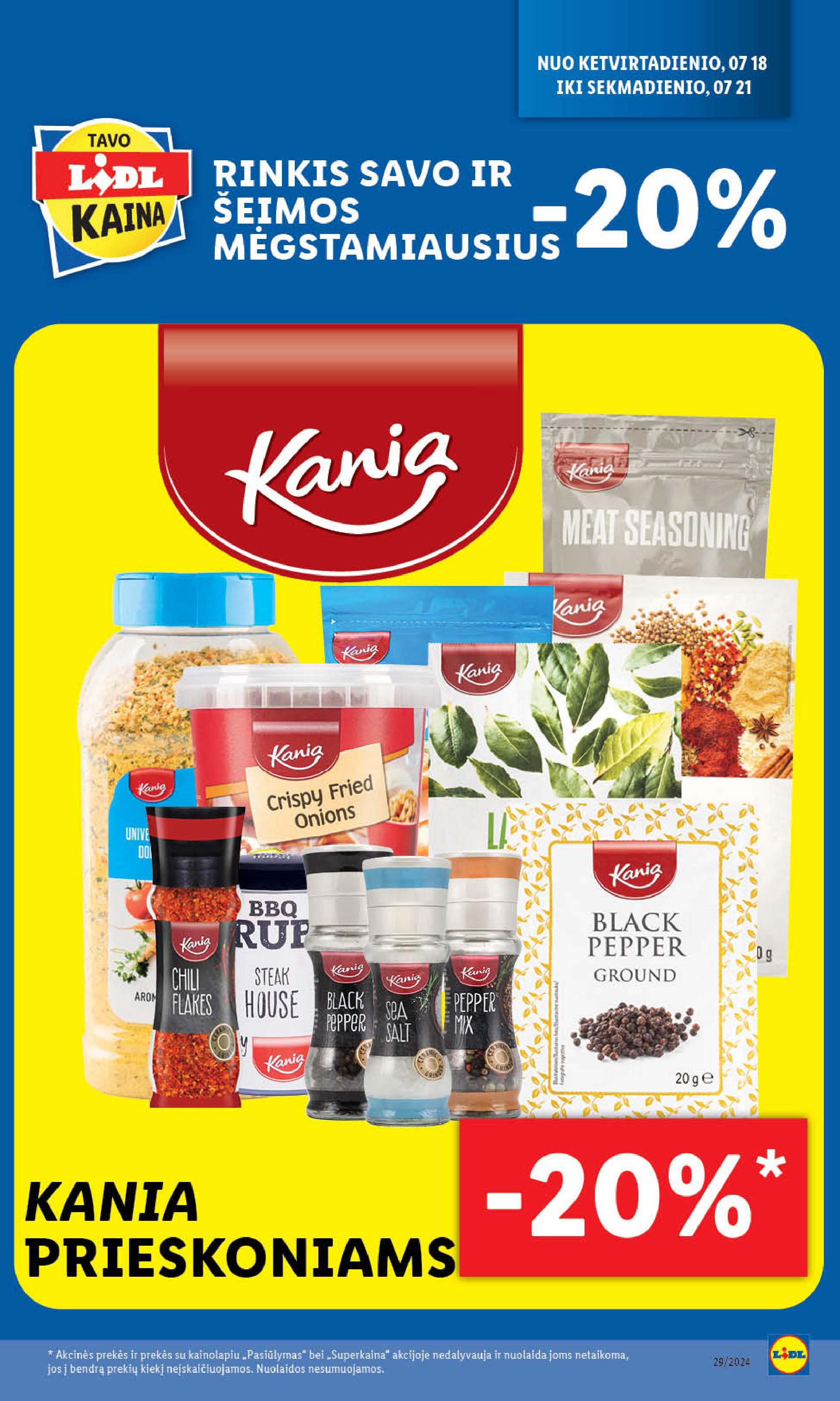 Naujausias LIDL kaininis katalogas 2024.07.15 - 2024.07.21