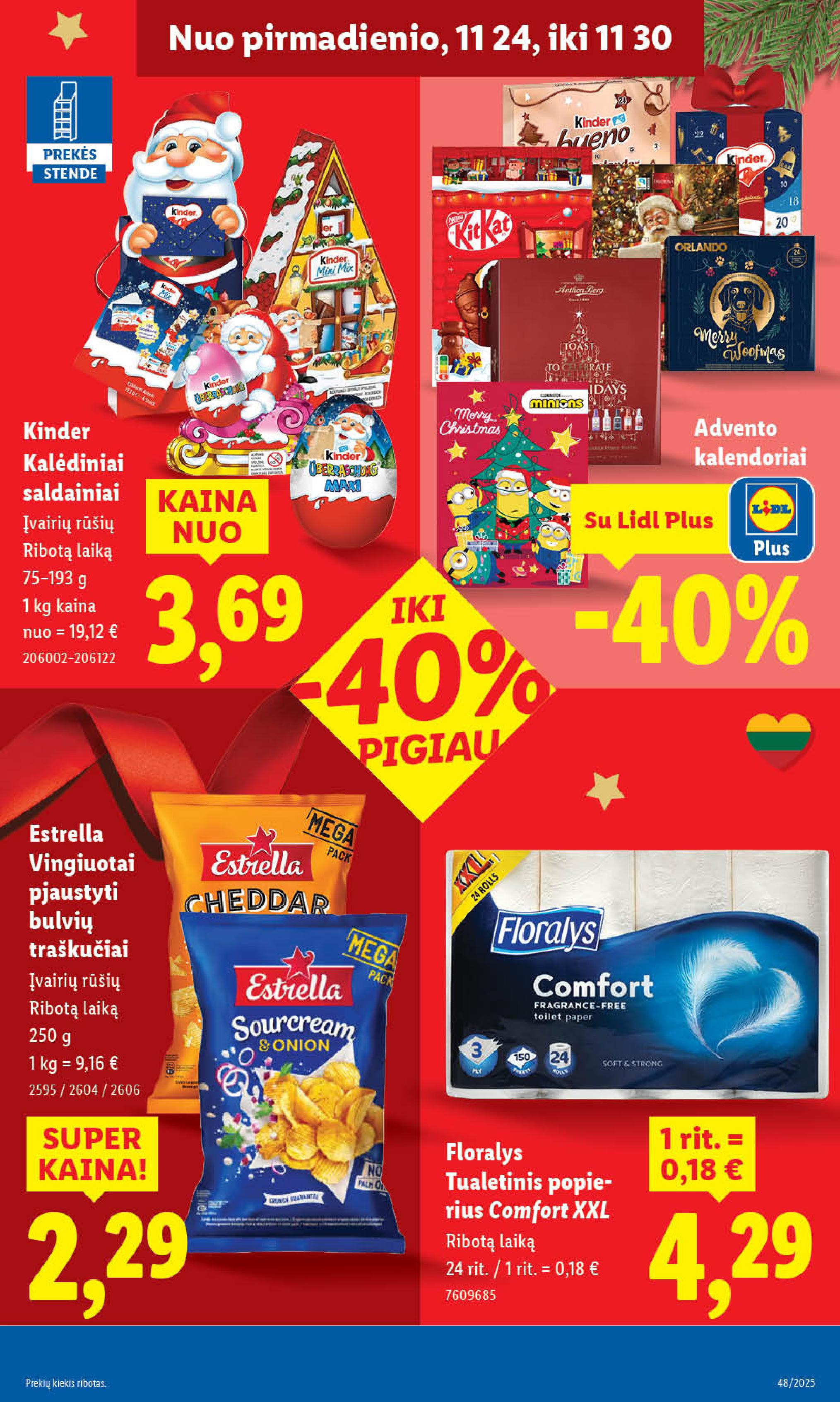 Naujausias LIDL kaininis katalogas 2025.11.24 - 2025.11.30