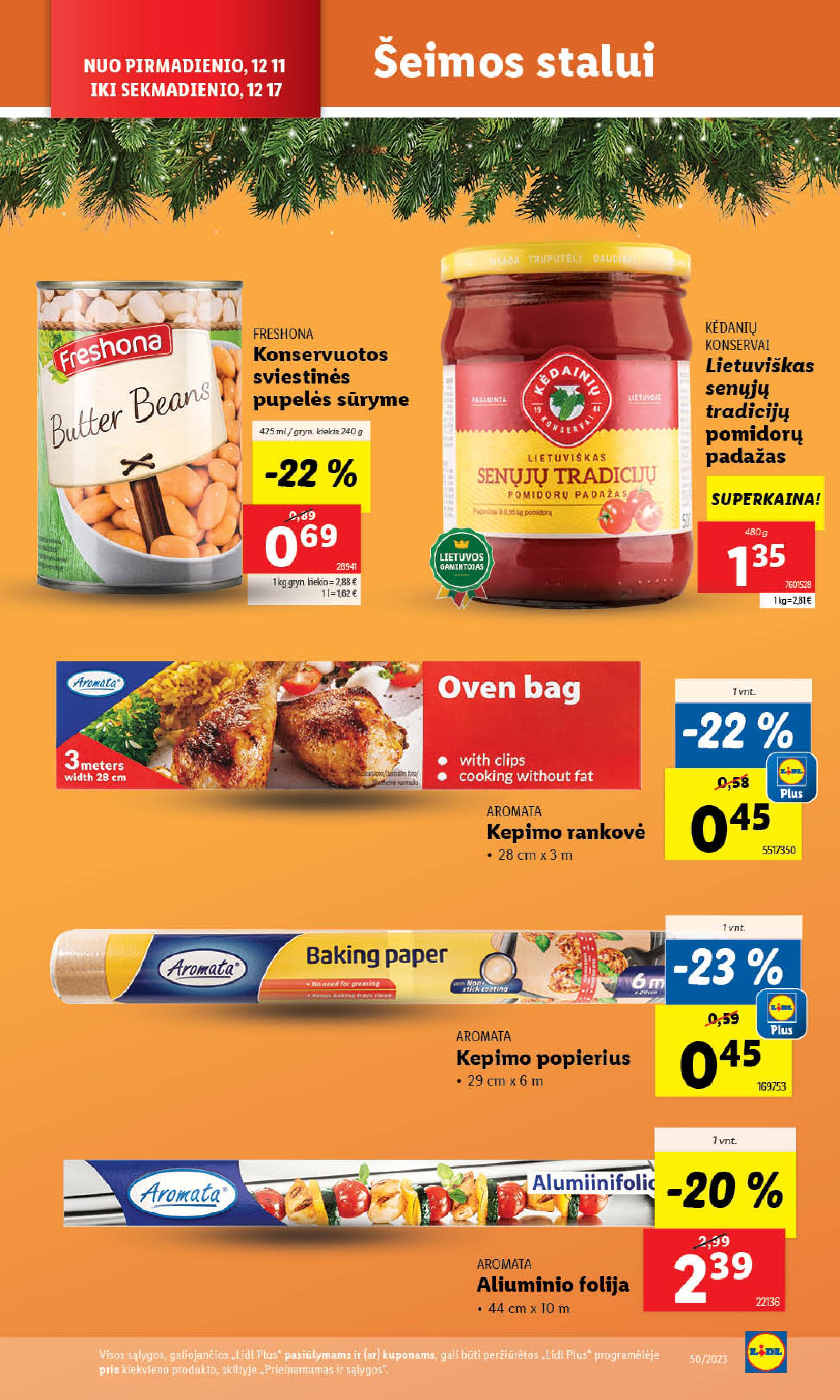 Naujausias LIDL kaininis katalogas 2023.12.11 - 2023.12.17