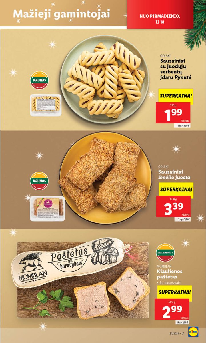 Naujausias LIDL kaininis katalogas 2023.12.18 - 2023.12.24