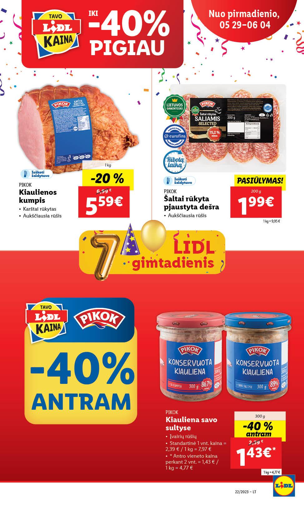 Naujausias LIDL kaininis katalogas 2023.05.29 - 2023.06.04