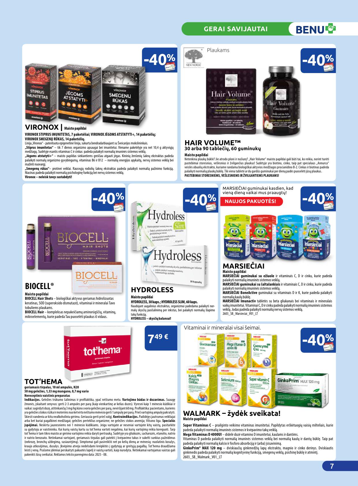 BENU vaistinės akcijų ir nuolaidų leidinys 2026.04.01 - 2026.04.30