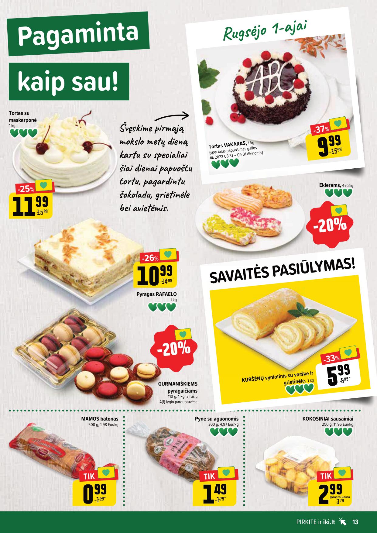 Naujausias IKI kaininis katalogas 2023.08.28 - 2023.09.03