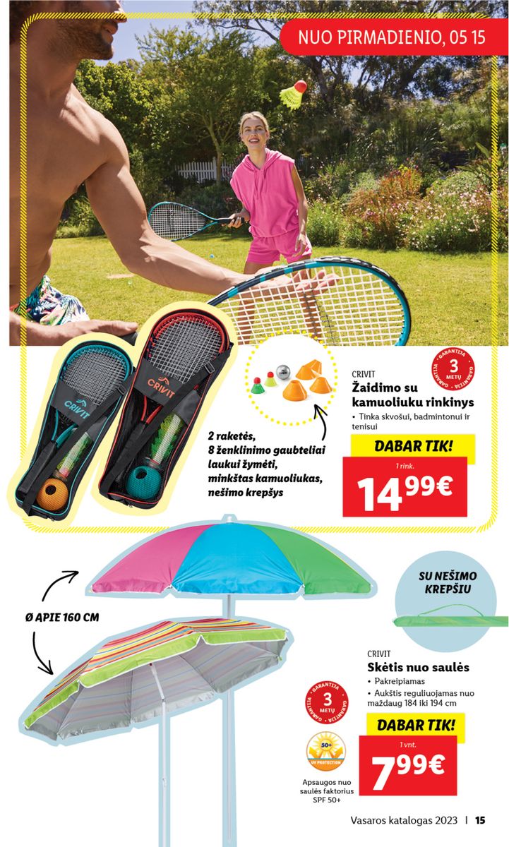 LIDL Vasaros katalogas 2023
