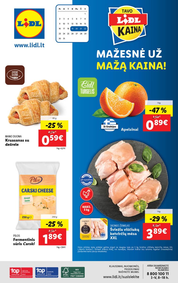 Naujausias LIDL kaininis katalogas 2023.01.16 - 2023.01.22