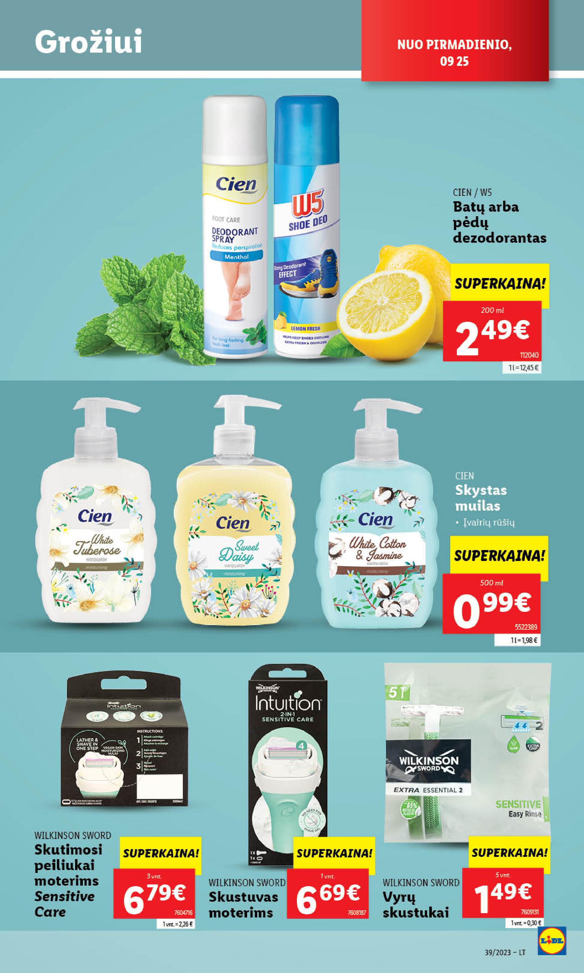 Naujausias LIDL kaininis katalogas 2023.09.25 - 2023.10.01