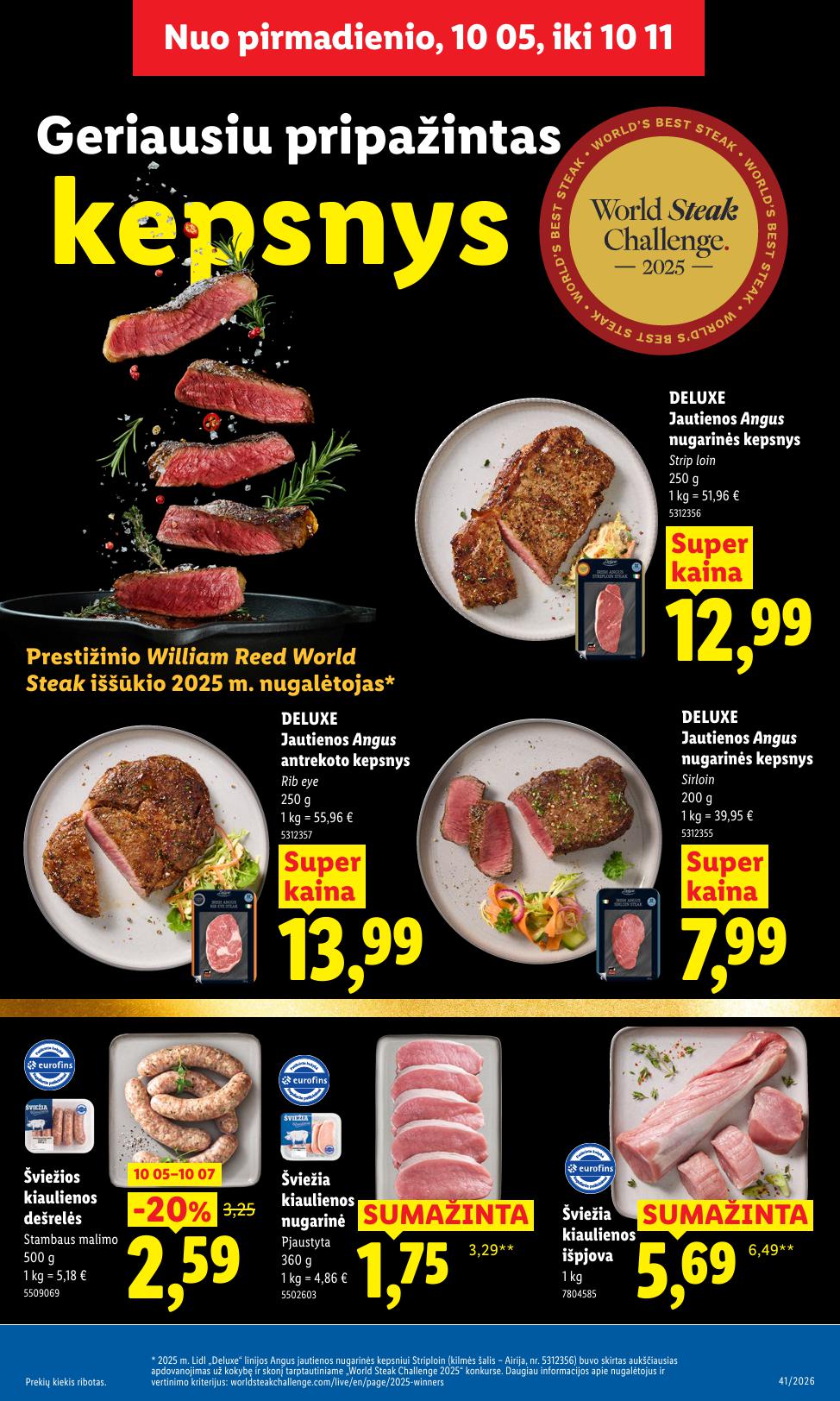 Naujausias LIDL kaininis katalogas 2026.10.05 - 2026.10.11