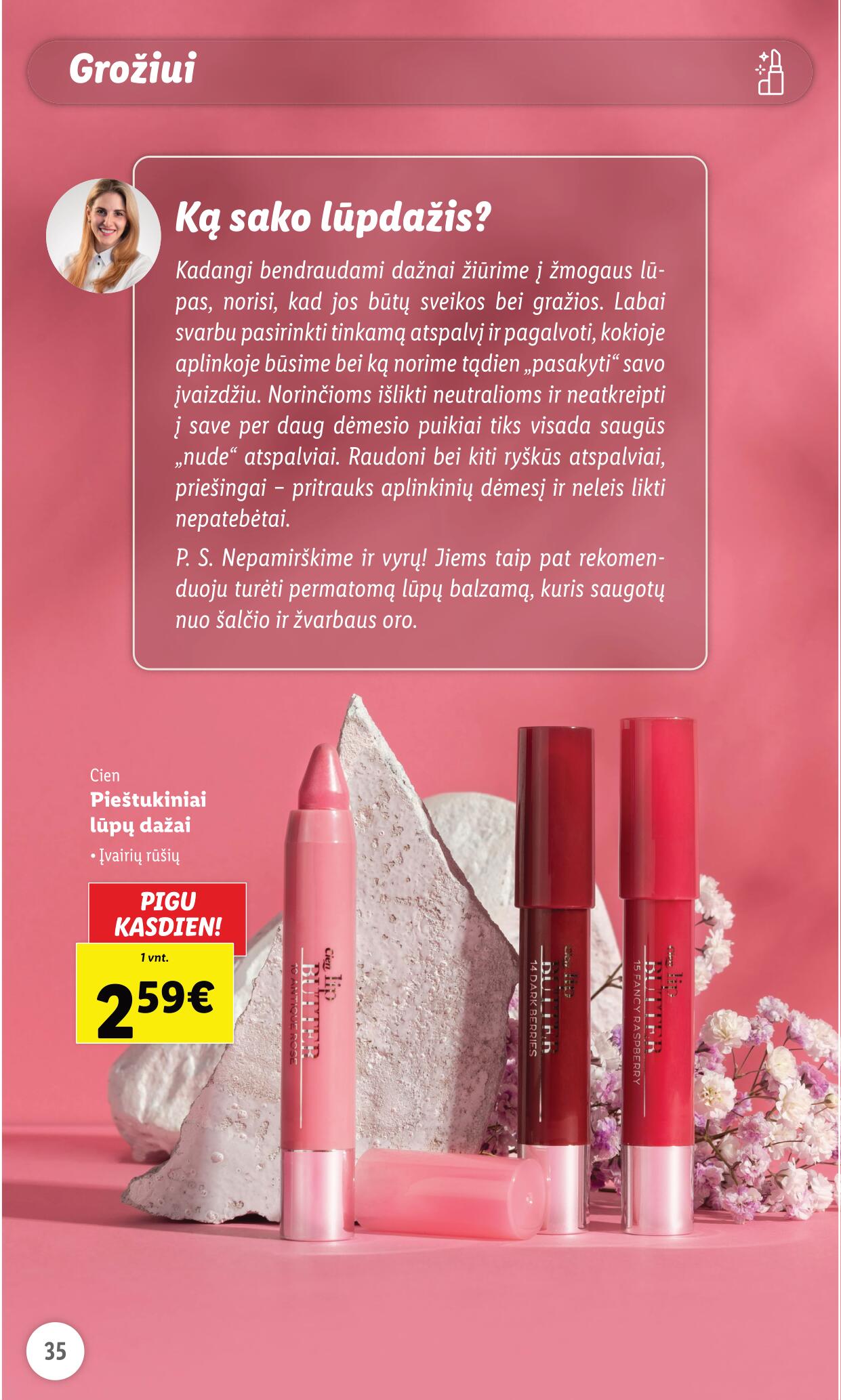 LIDL prekių katalogas "Grožio festivalis" galioja nuo 2023.05.01