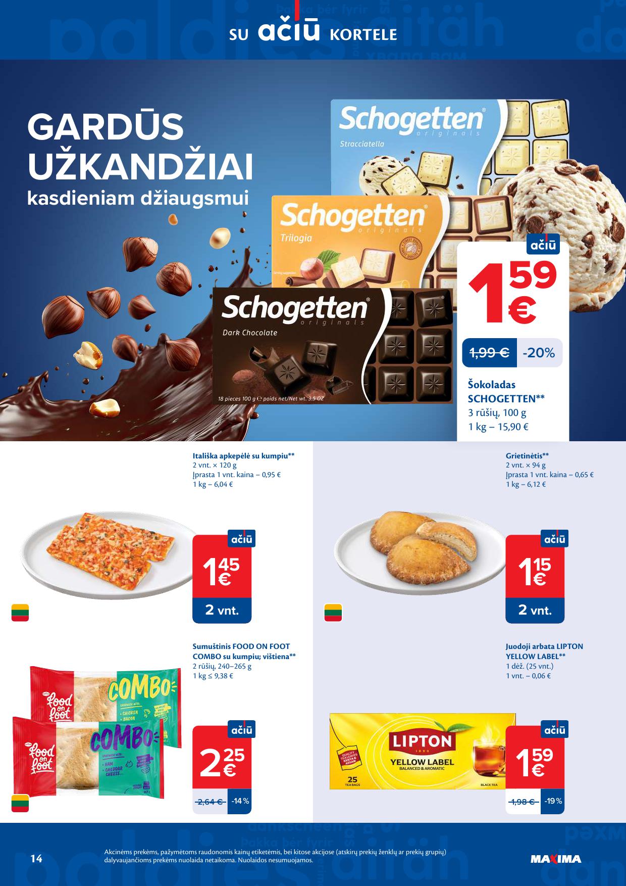 MAXIMA akcijų ir nuolaidų leidinys Nr.16 2026.04.14 - 2026.04.20