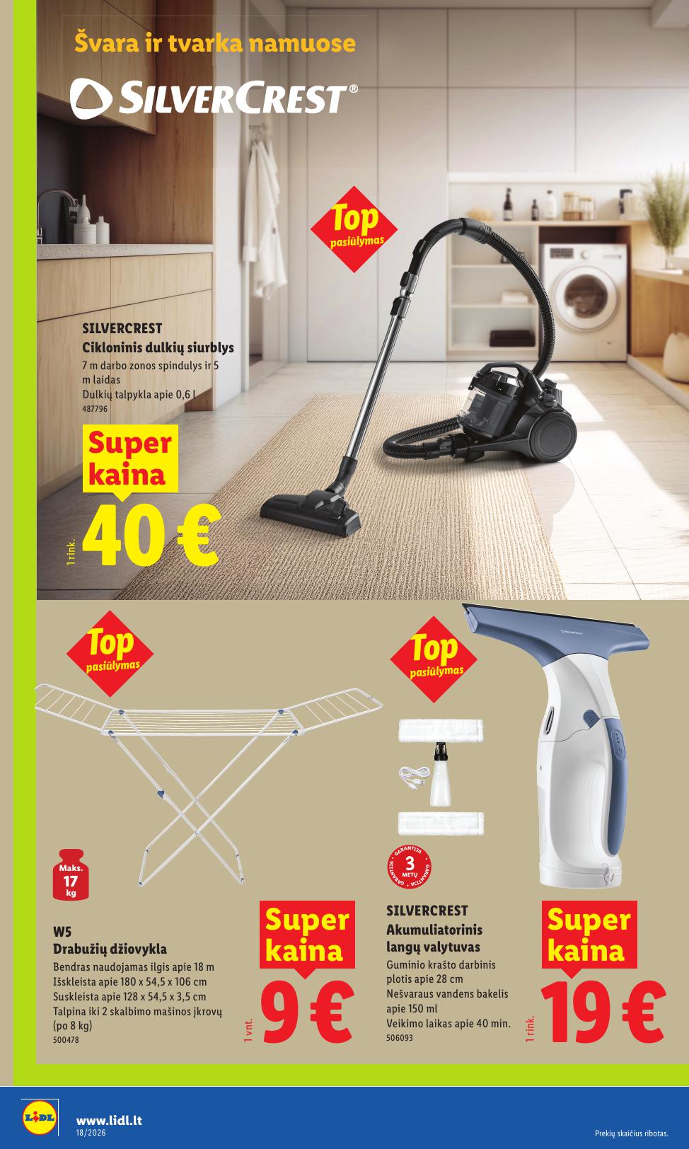 LIDL ne maisto prekių leidinys 2026.04.27 - 2026.05.03