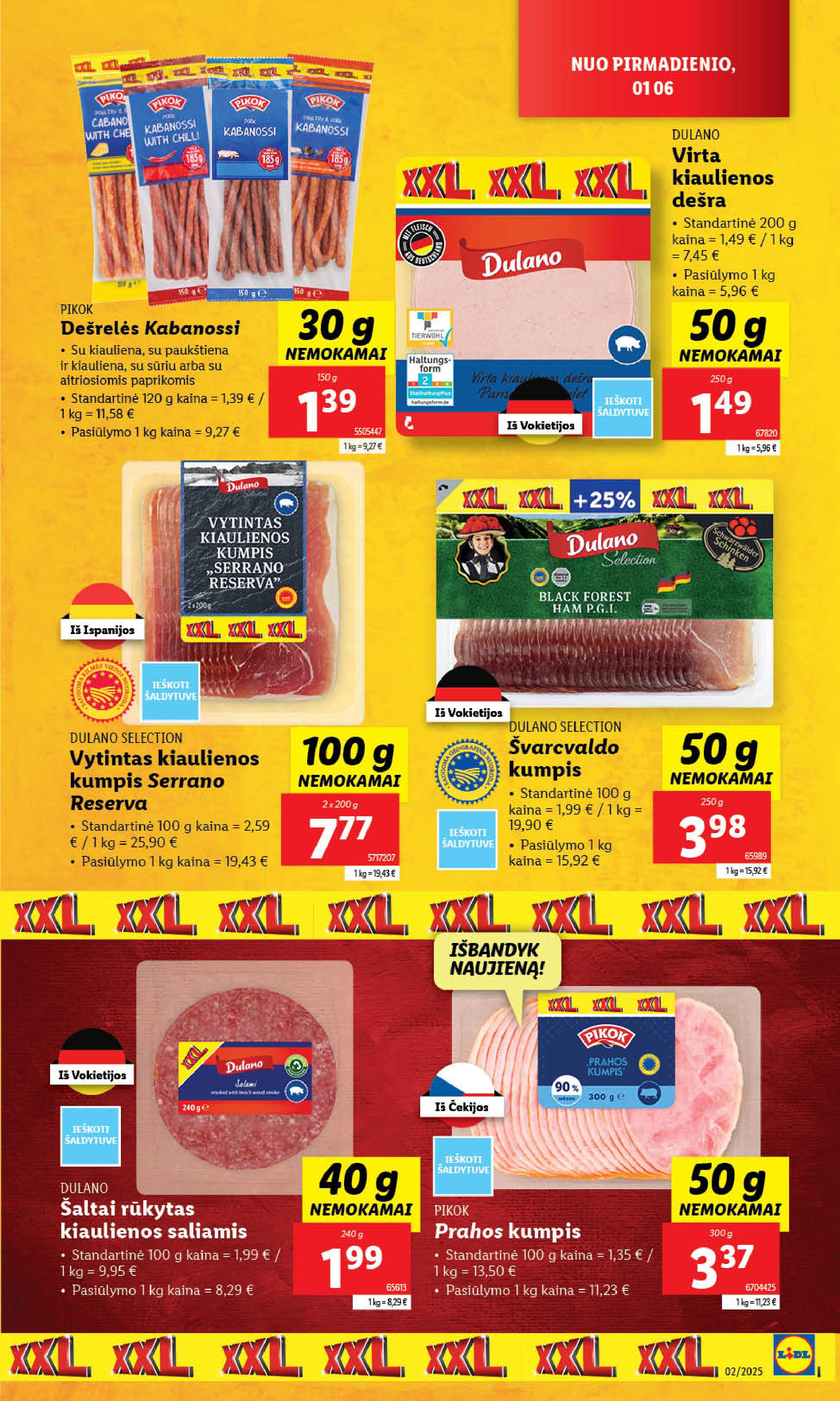 Naujausias LIDL kaininis katalogas 2025.01.06 - 2025.01.12