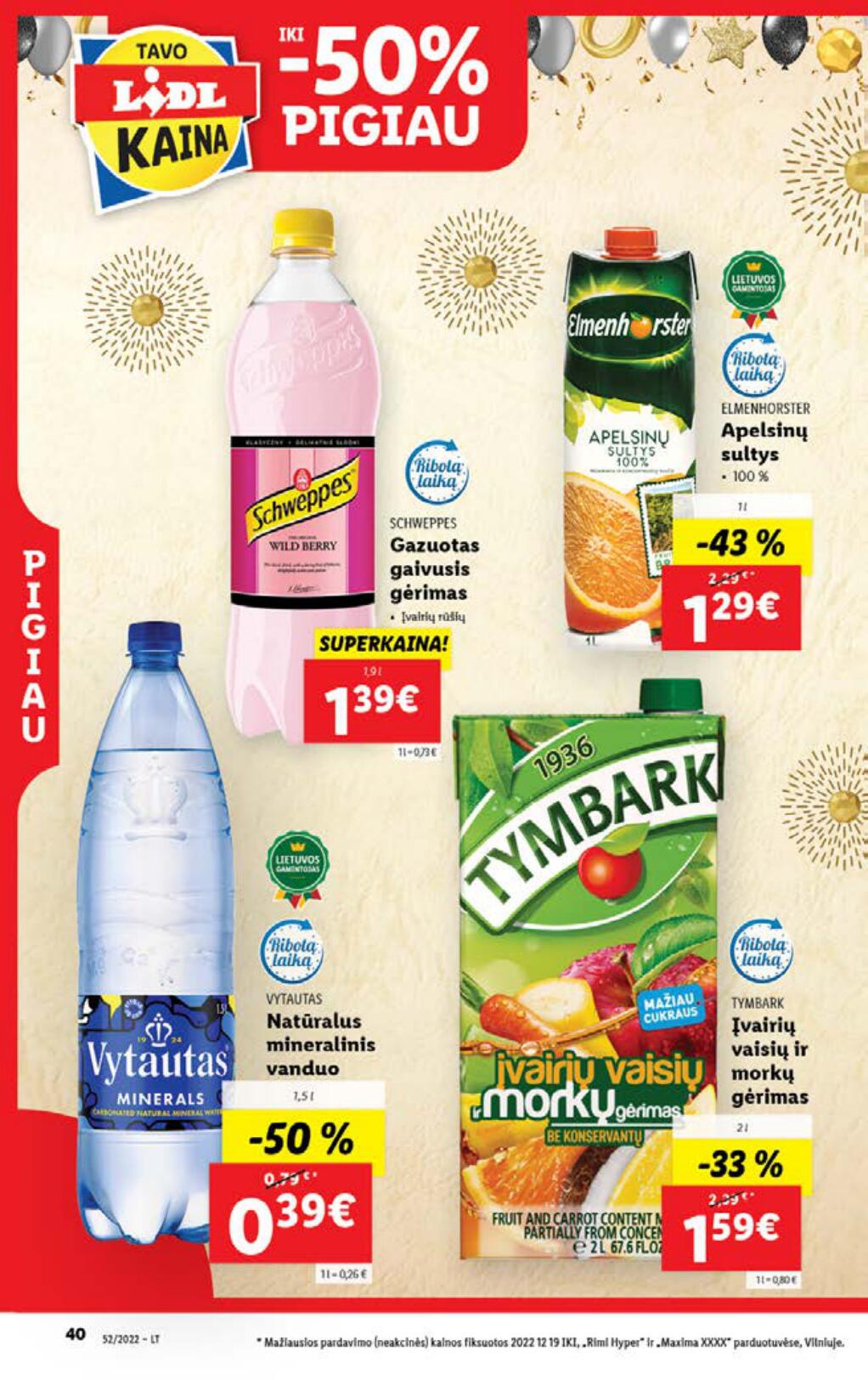 Naujausias LIDL kaininis katalogas 2022.12.26 - 2023.01.01