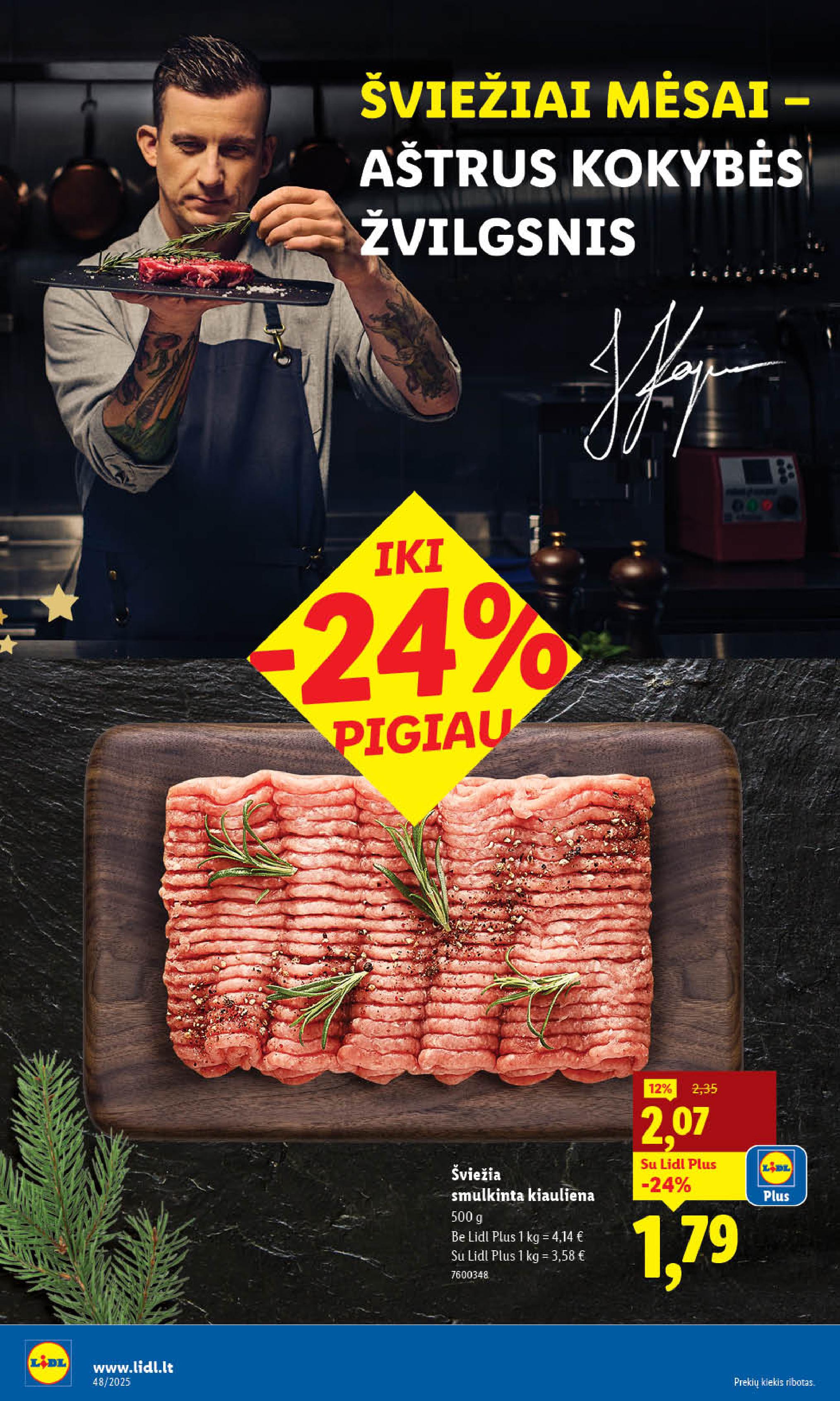 Naujausias LIDL kaininis katalogas 2025.11.24 - 2025.11.30