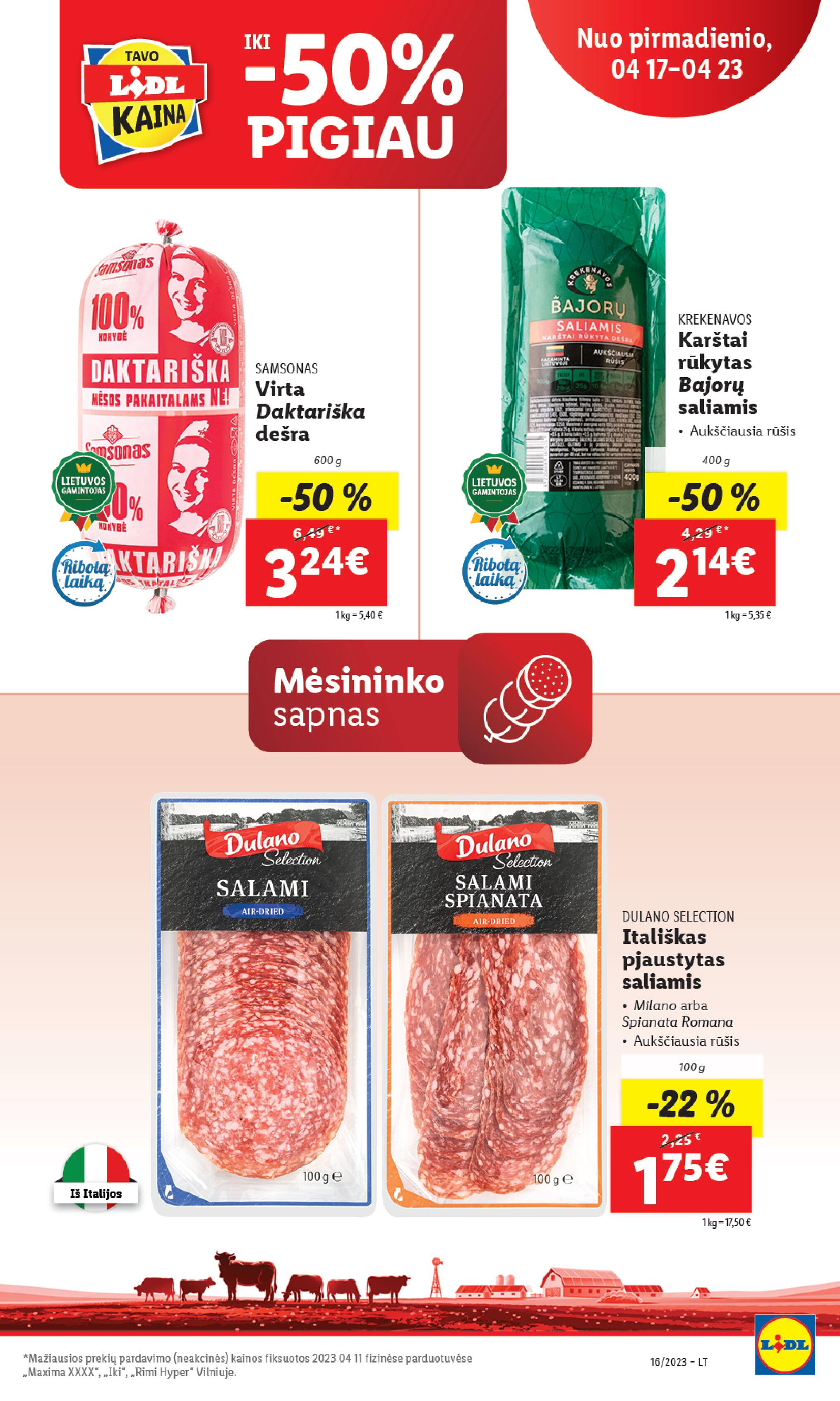 Naujausias LIDL kaininis katalogas 2023.04.17 - 2023.04.23