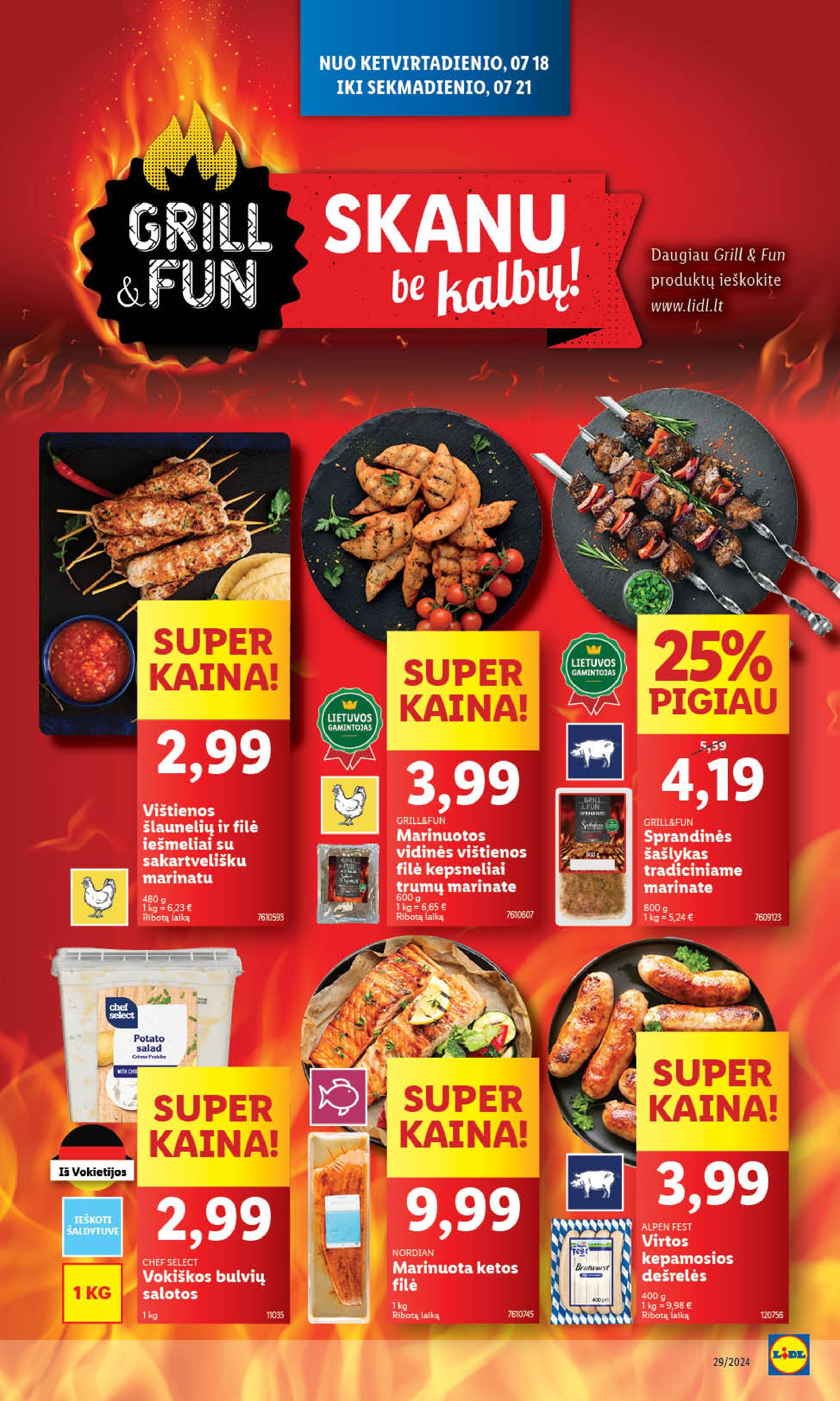 Naujausias LIDL kaininis katalogas 2024.07.15 - 2024.07.21