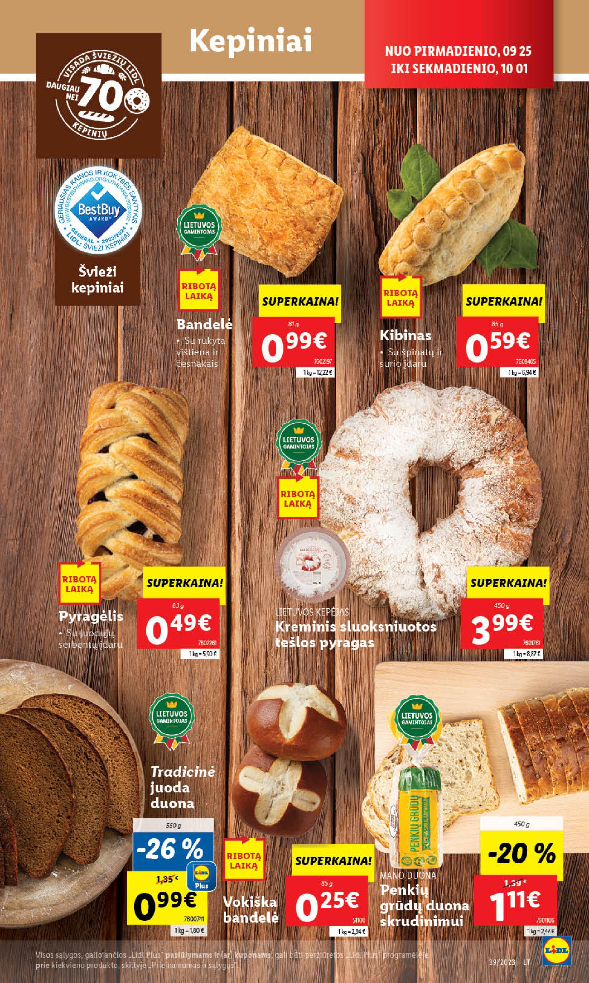 Naujausias LIDL kaininis katalogas 2023.09.25 - 2023.10.01