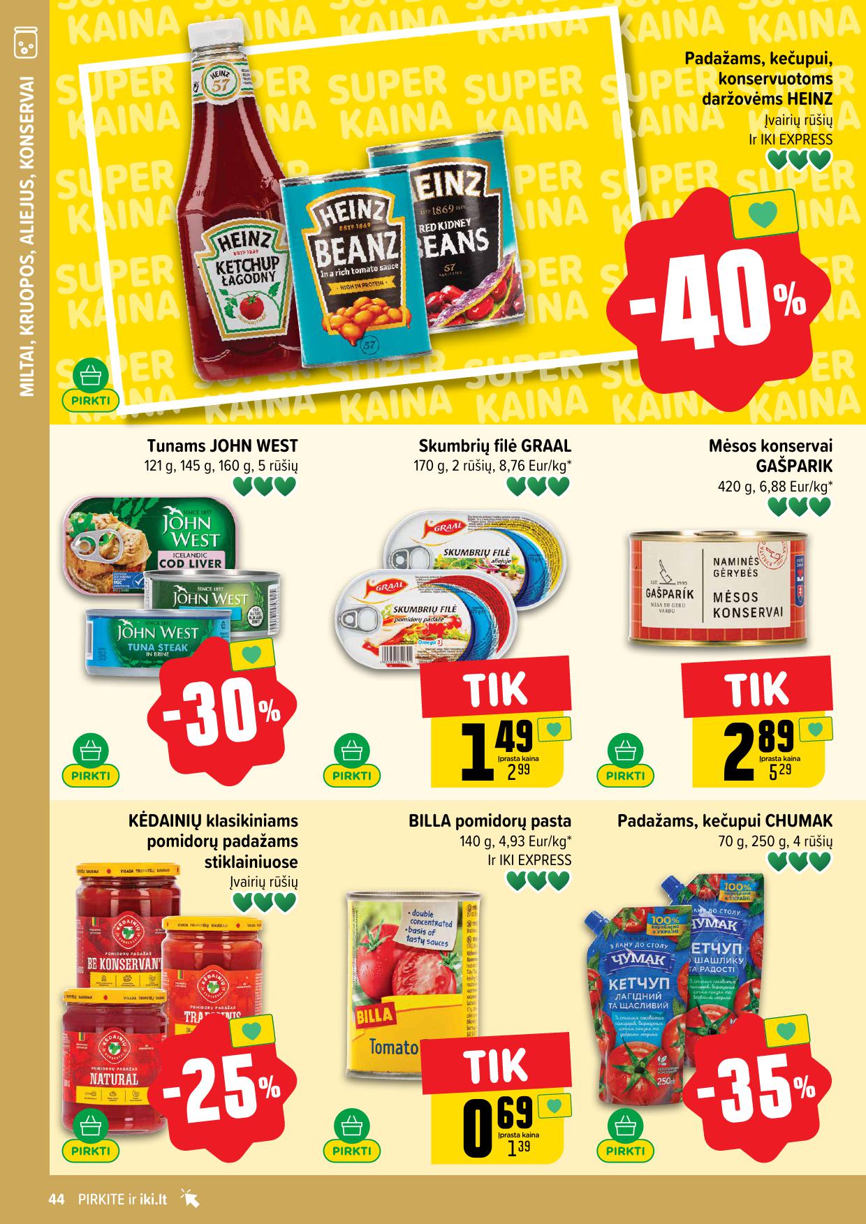 Naujausias IKI kaininis katalogas 2026.02.23 - 2026.03.01