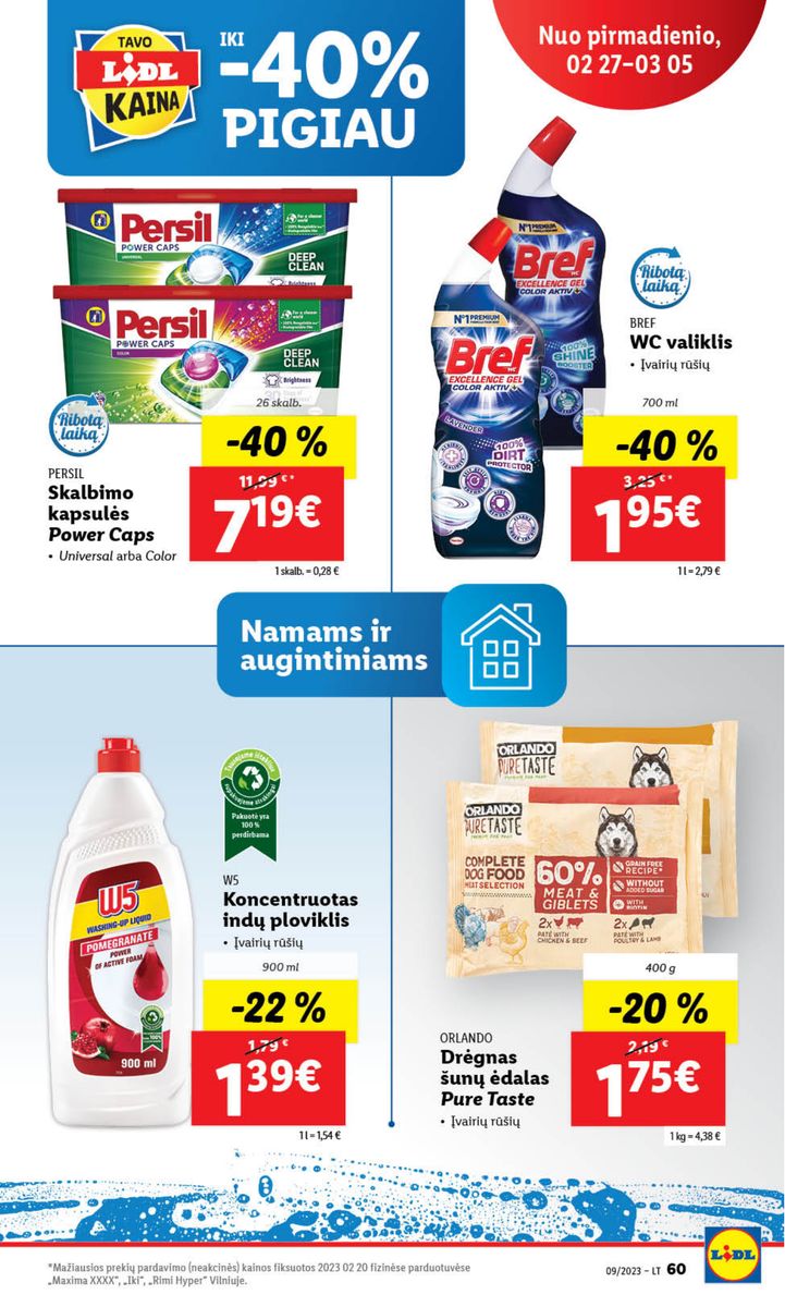 Naujausias LIDL kaininis katalogas 2023.02.27 - 2023.03.05