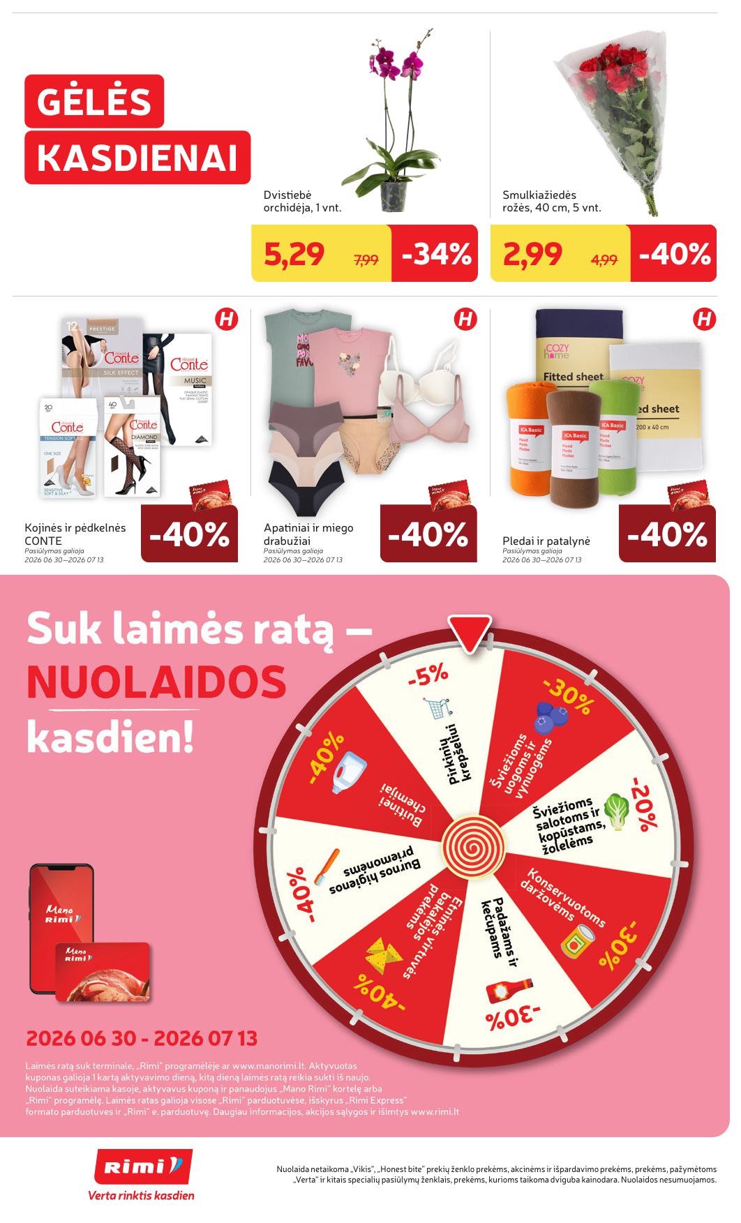 Naujausias RIMI kaininis katalogas 2026.06.30 - 2026.07.06