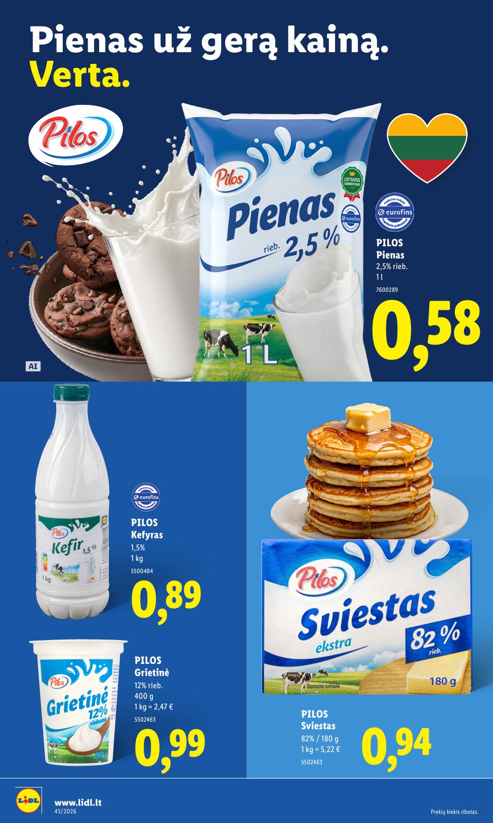 Naujausias LIDL kaininis katalogas 2026.10.26 - 2026.11.01