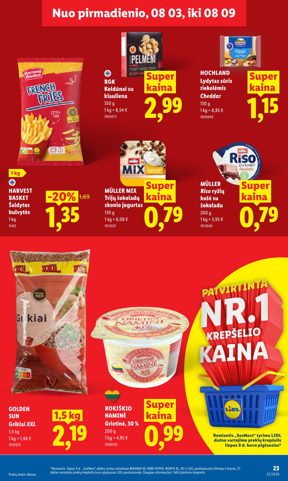 Naujausias LIDL kaininis katalogas 2026.08.03 - 2026.08.09