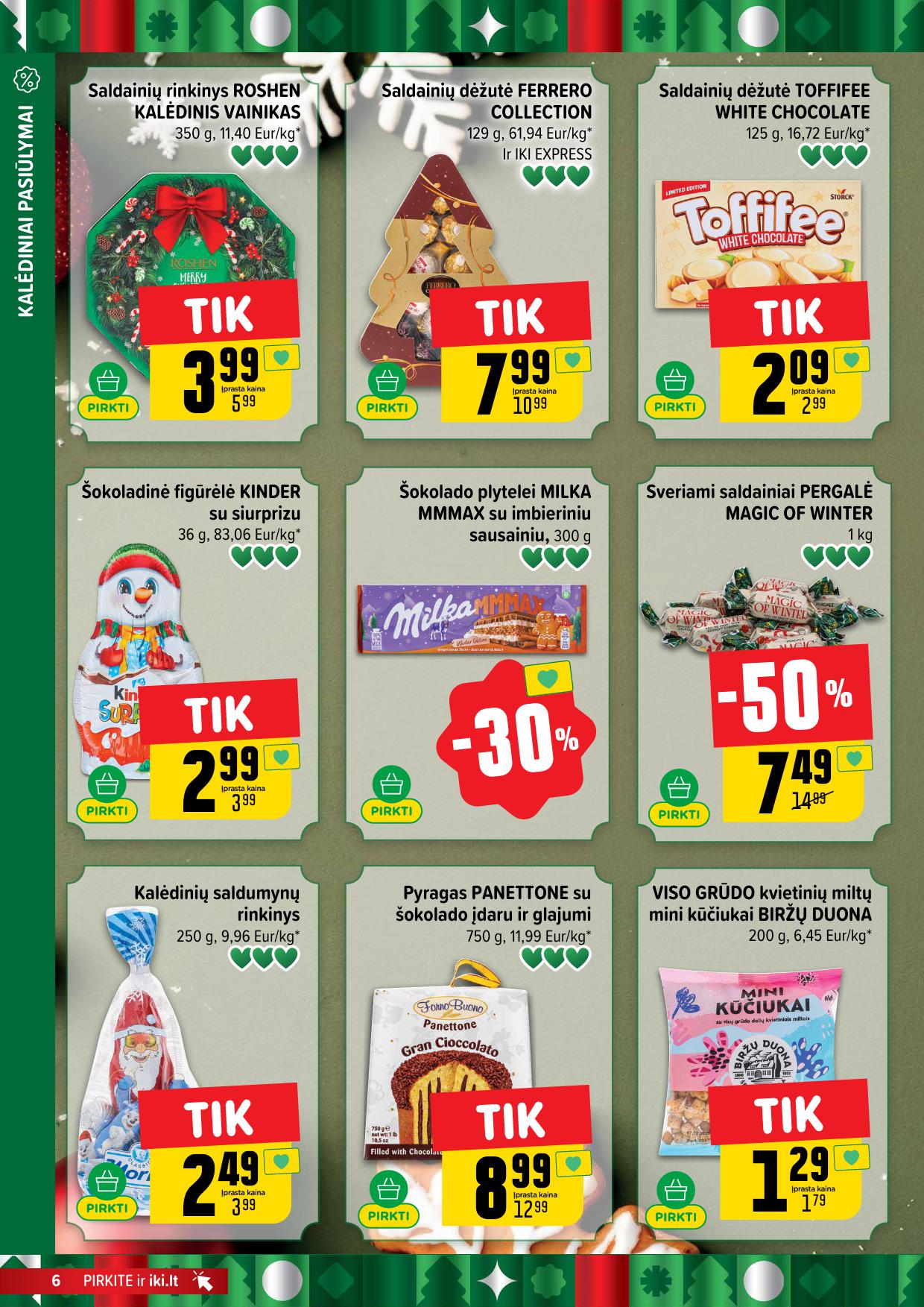 Naujausias IKI kaininis katalogas 2025.12.08 - 2025.12.14