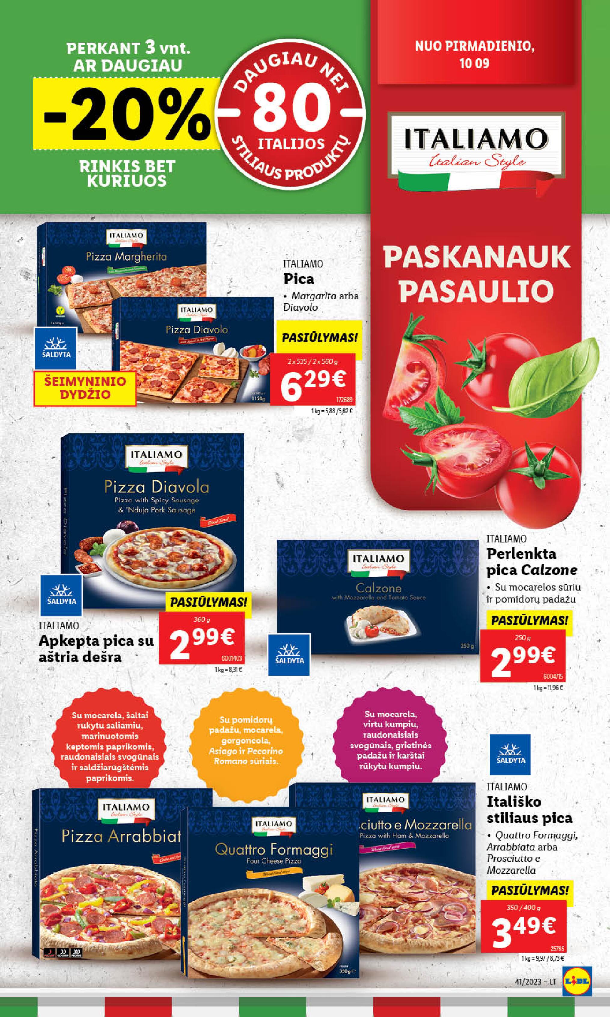 Naujausias LIDL kaininis katalogas 2023.10.09 - 2023.10.15