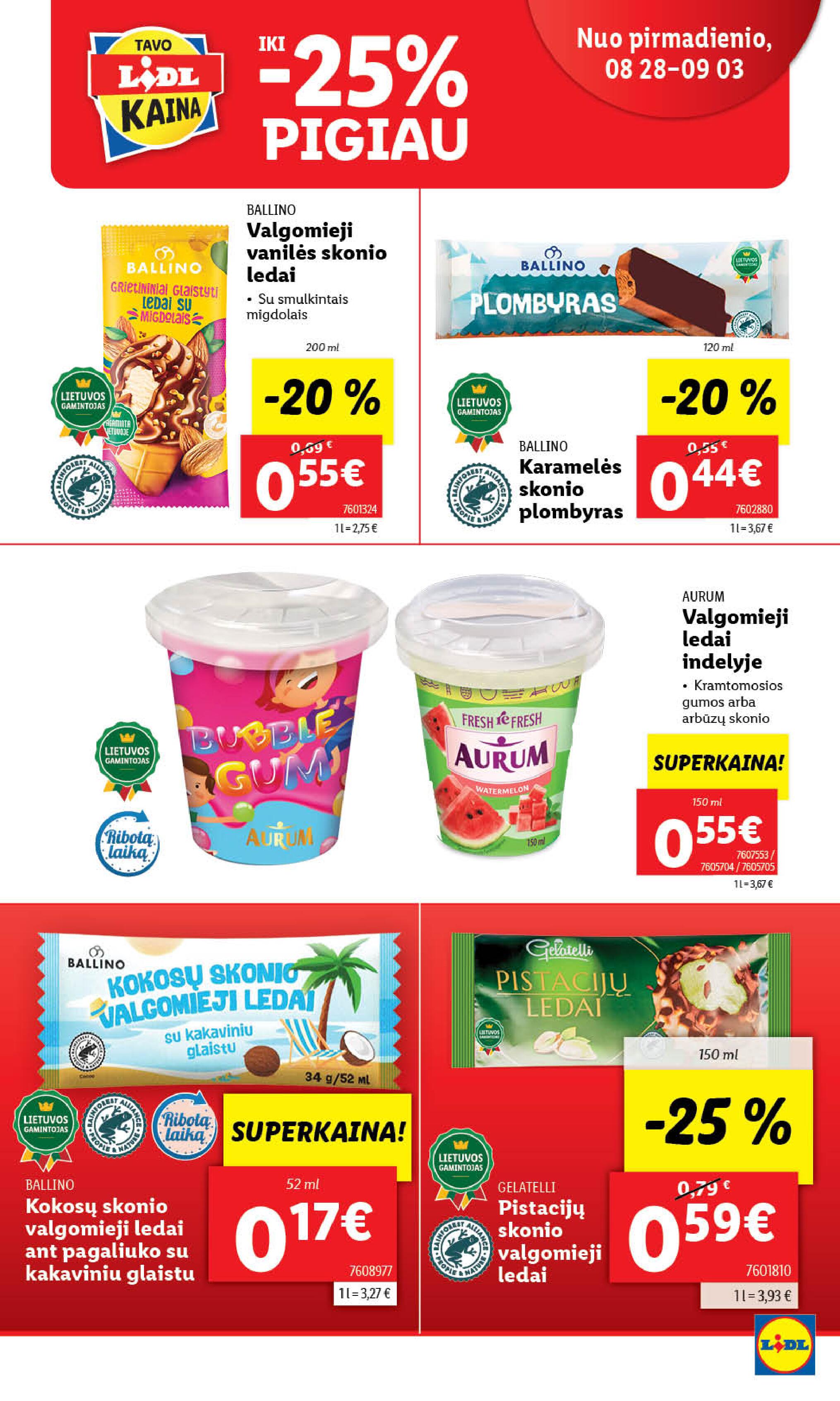Naujausias LIDL kaininis katalogas 2023.08.28 - 2023.09.03