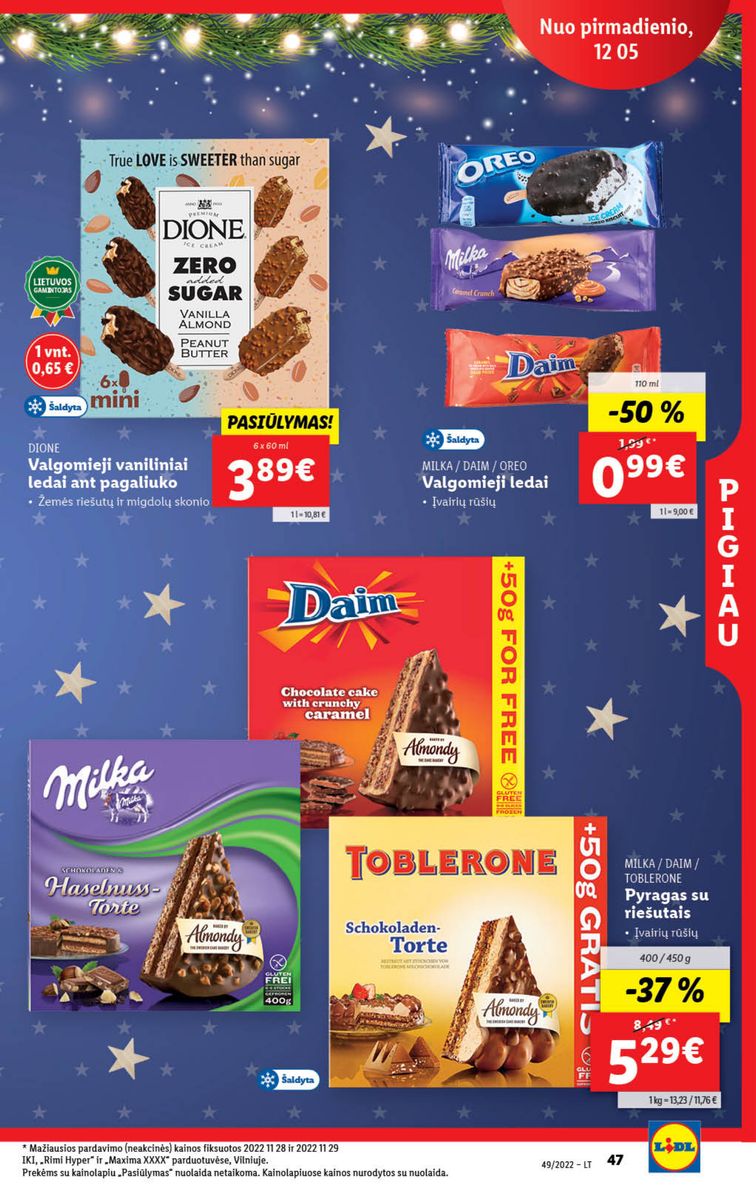 Naujausias LIDL kaininis katalogas 2022.12.05 - 2022.12.11