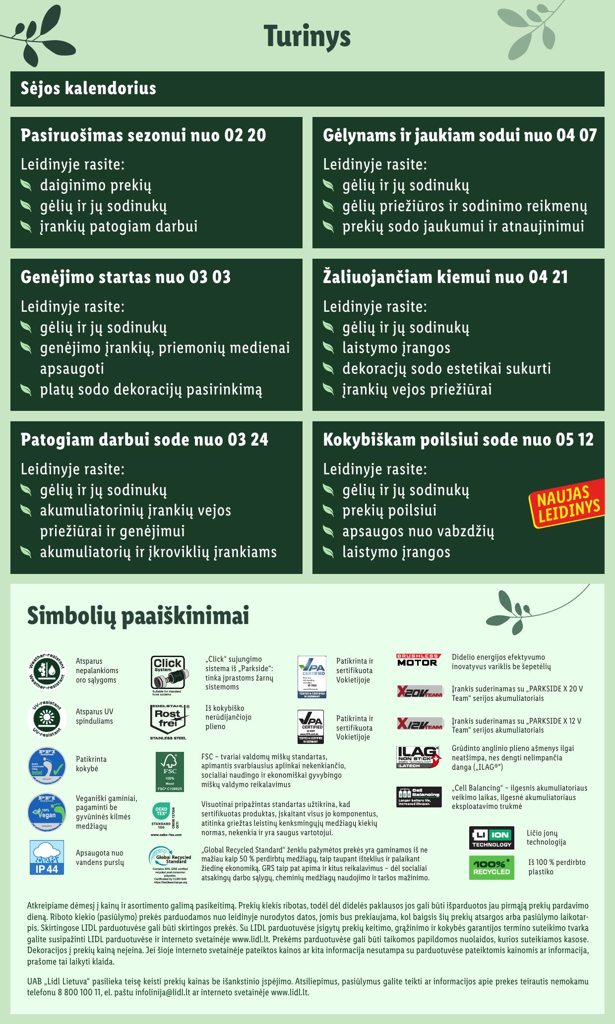 LIDL katalogas "Švenčiame sodą" galioja nuo 2025.05.12