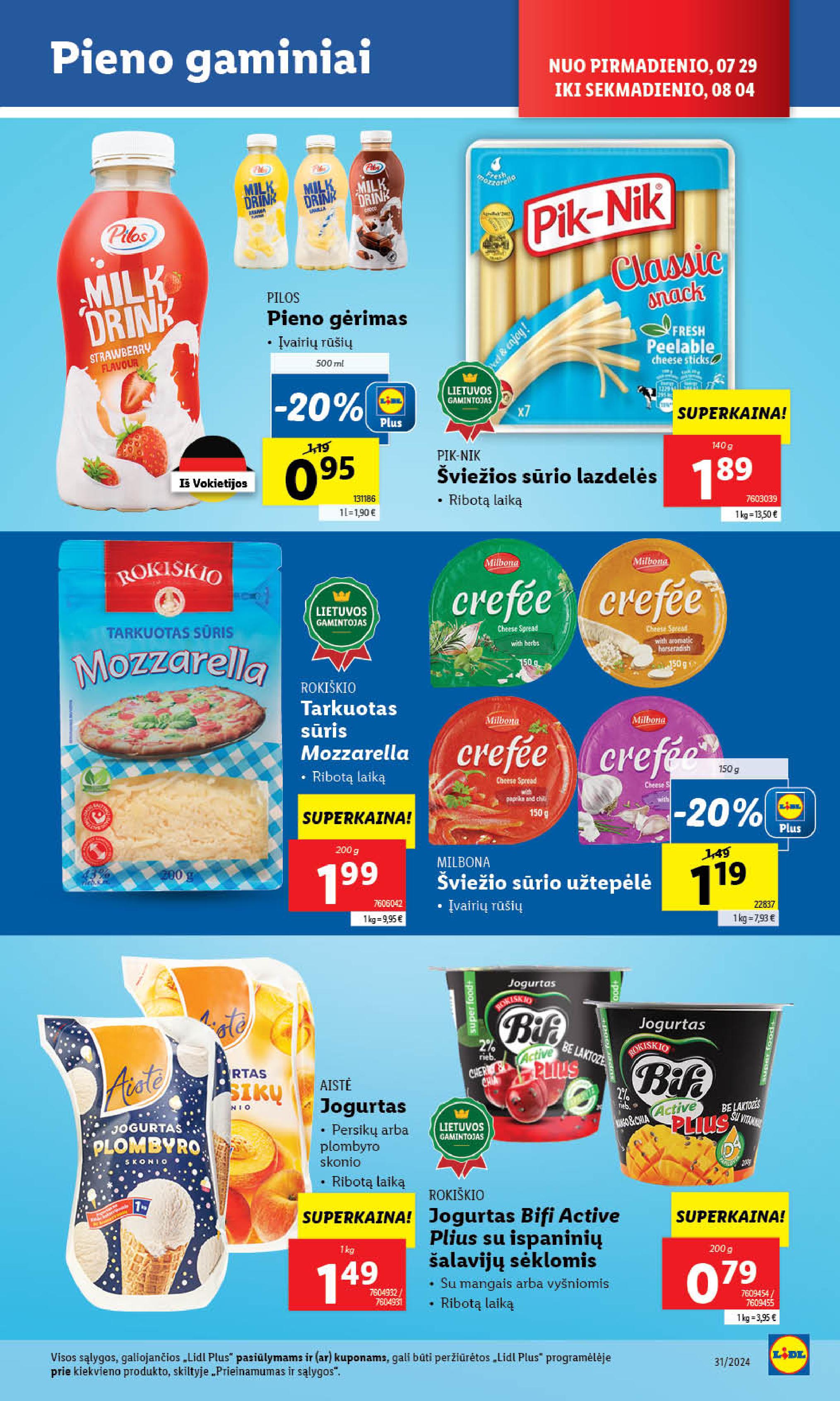 Naujausias LIDL kaininis katalogas 2024.07.29 - 2024.08.04