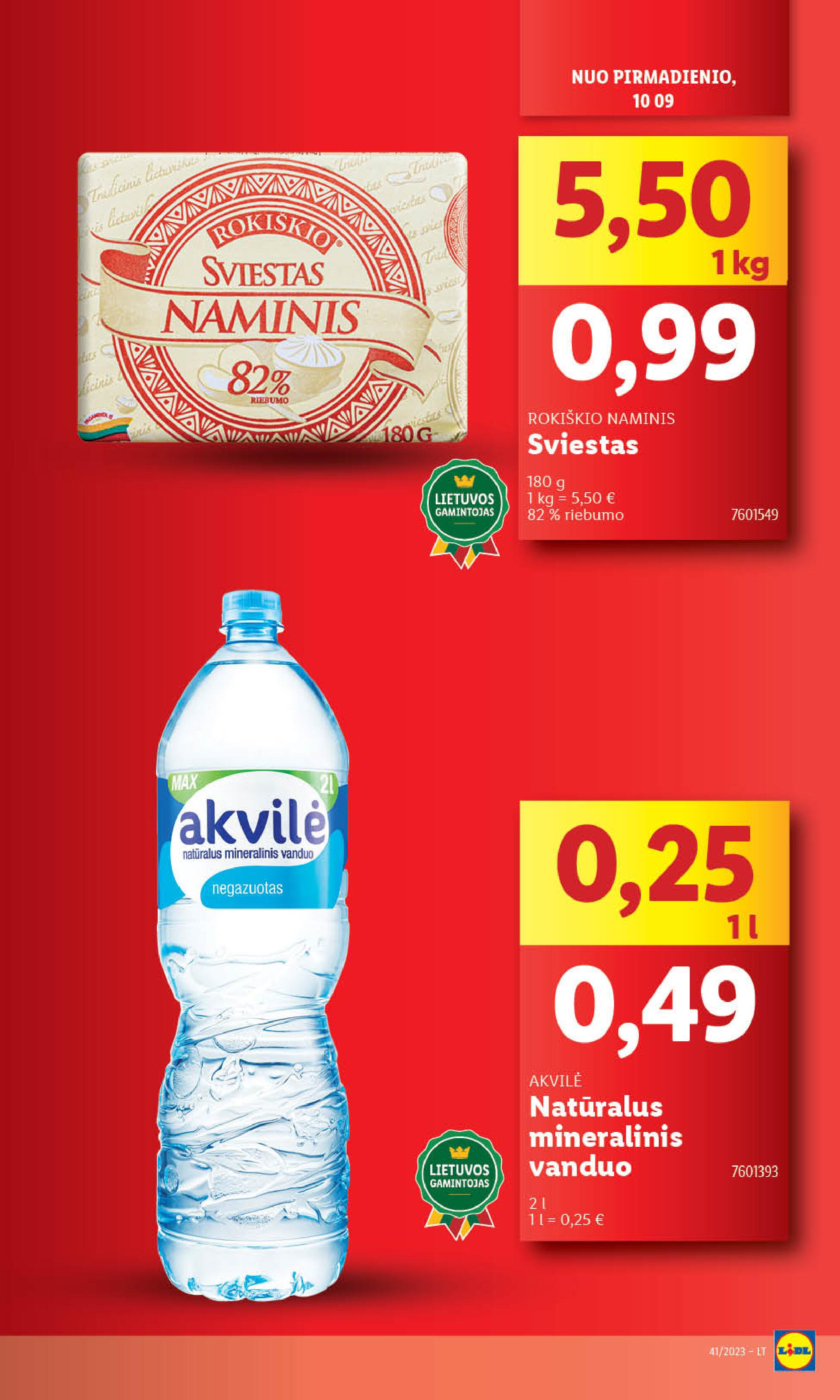 Naujausias LIDL kaininis katalogas 2023.10.09 - 2023.10.15