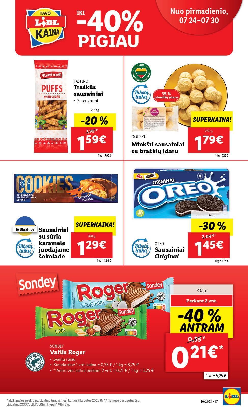 Naujausias LIDL kaininis katalogas 2023.07.24 - 2023.07.30