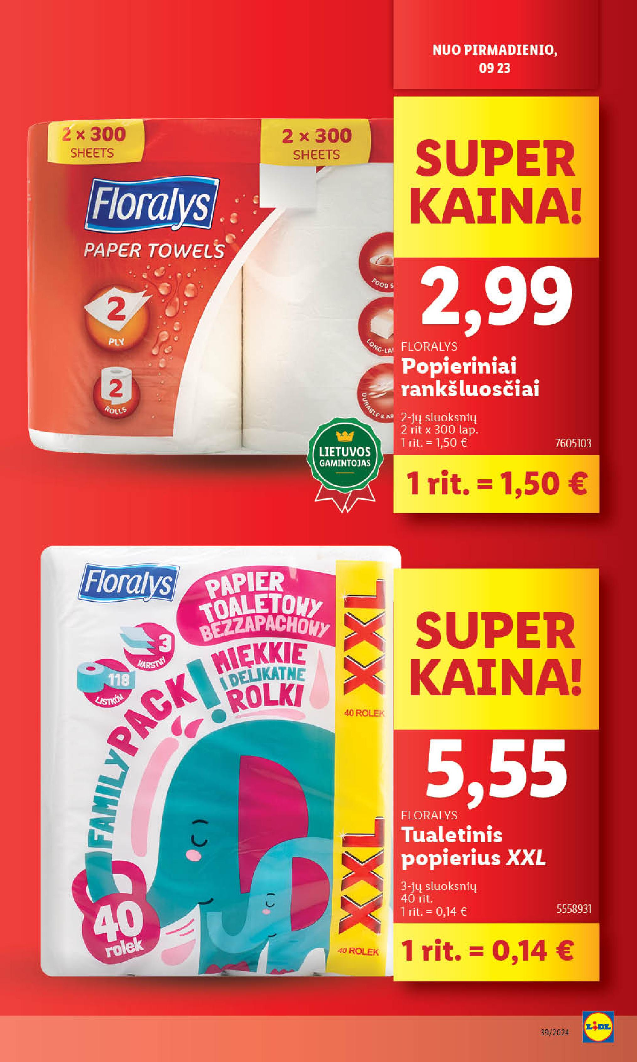Naujausias LIDL kaininis katalogas 2024.09.23 - 2024.09.29