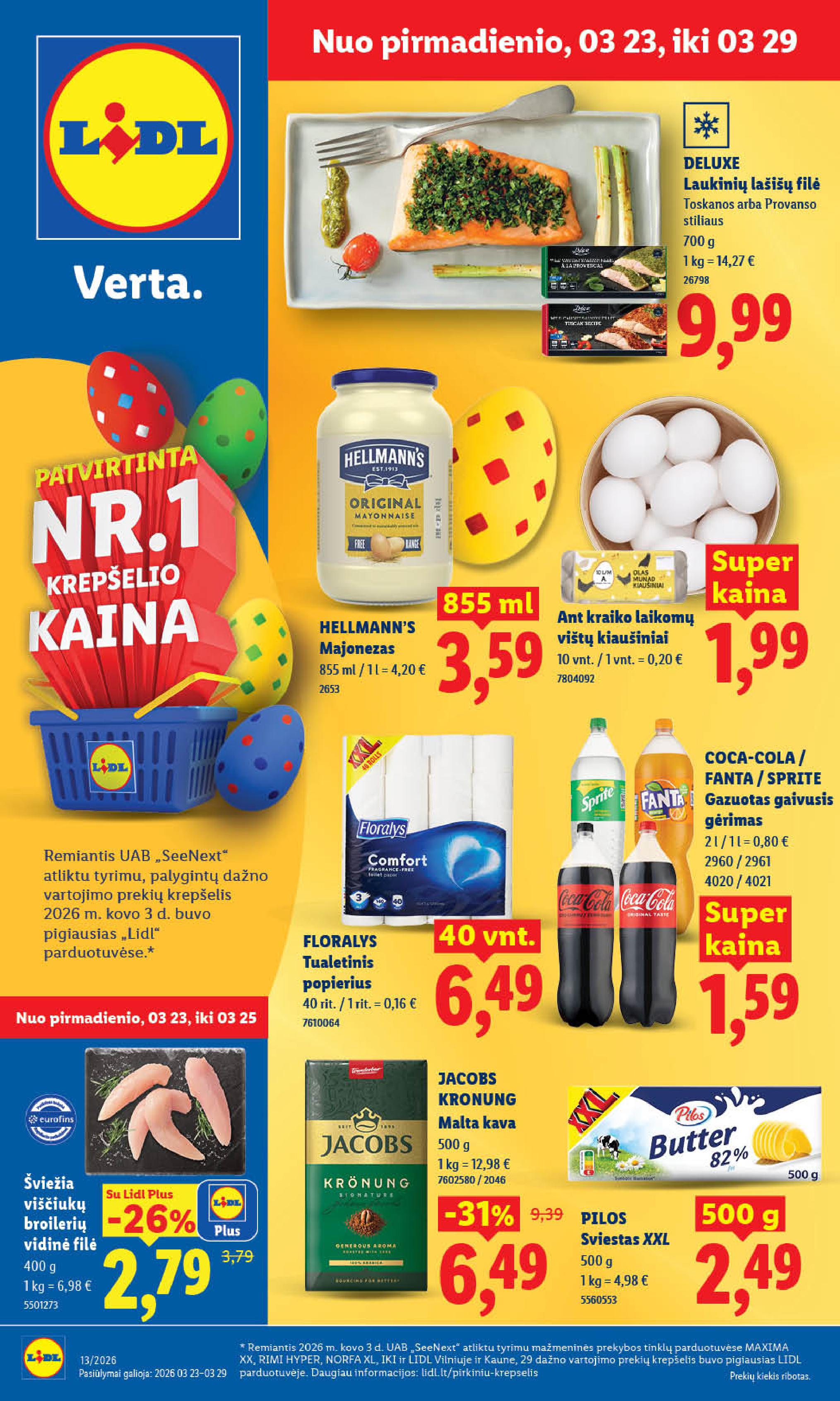 Naujausias LIDL kaininis katalogas 2026.03.23 - 2026.03.29