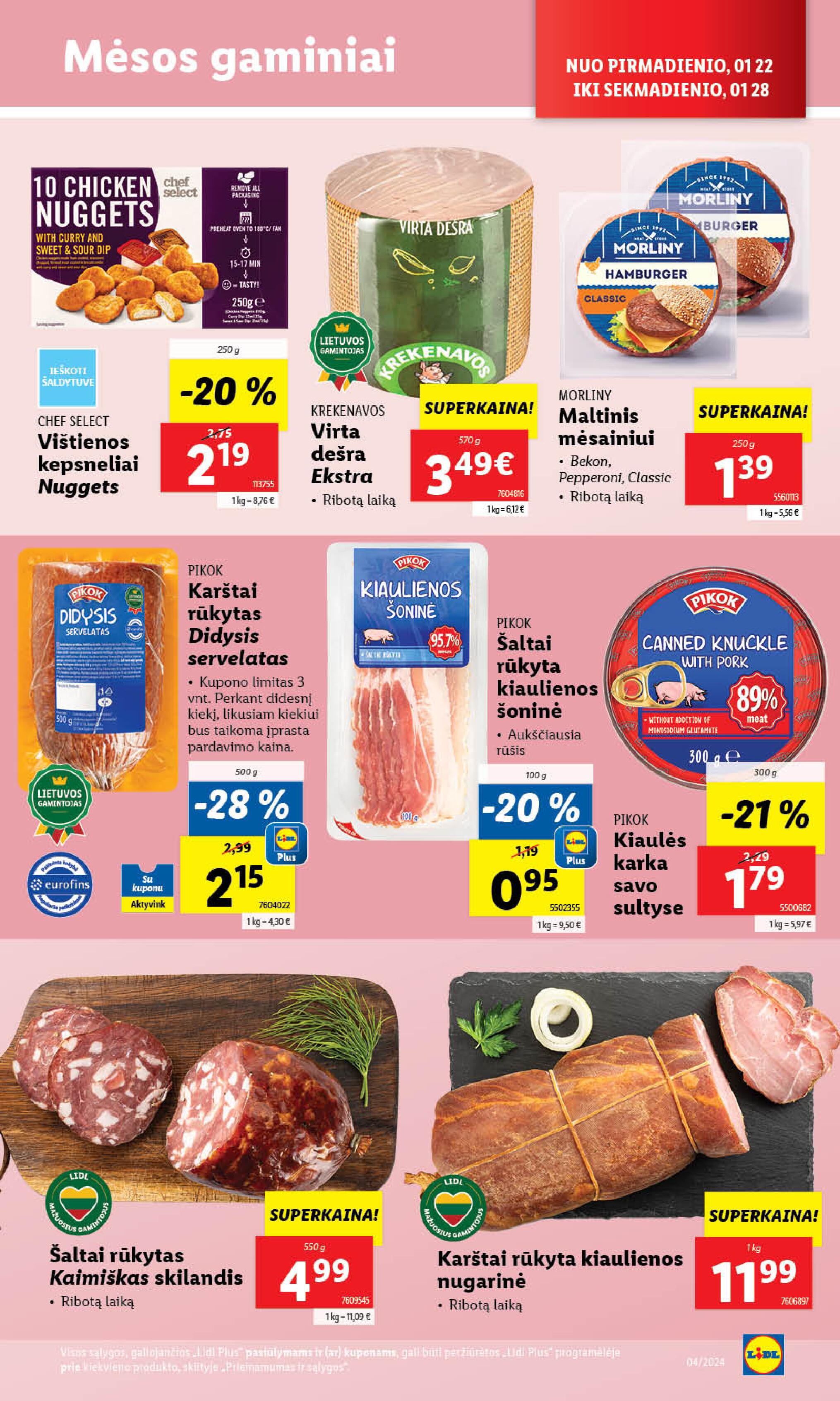 Naujausias LIDL kaininis katalogas 2024.01.22 - 2024.01.28