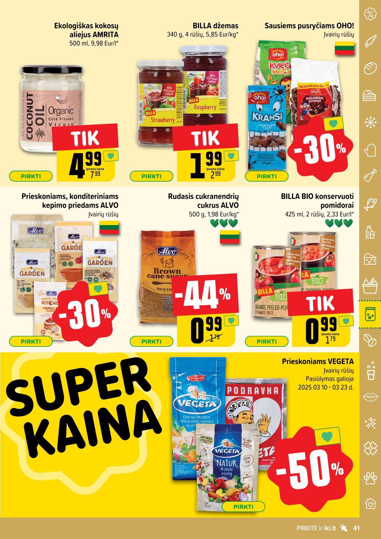 Naujausias IKI kaininis katalogas 2025.03.10 - 2025.03.16