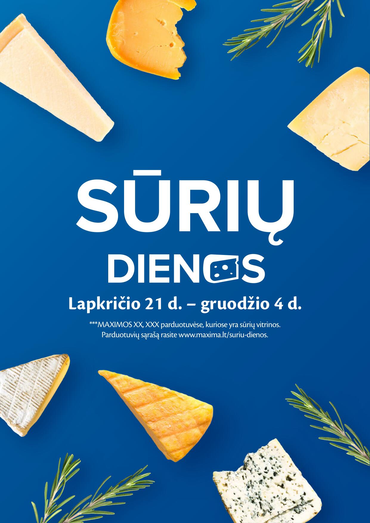MAXIMA leidinys „Sūrių dienos“ 2023.11.21 iki 2023.12.04