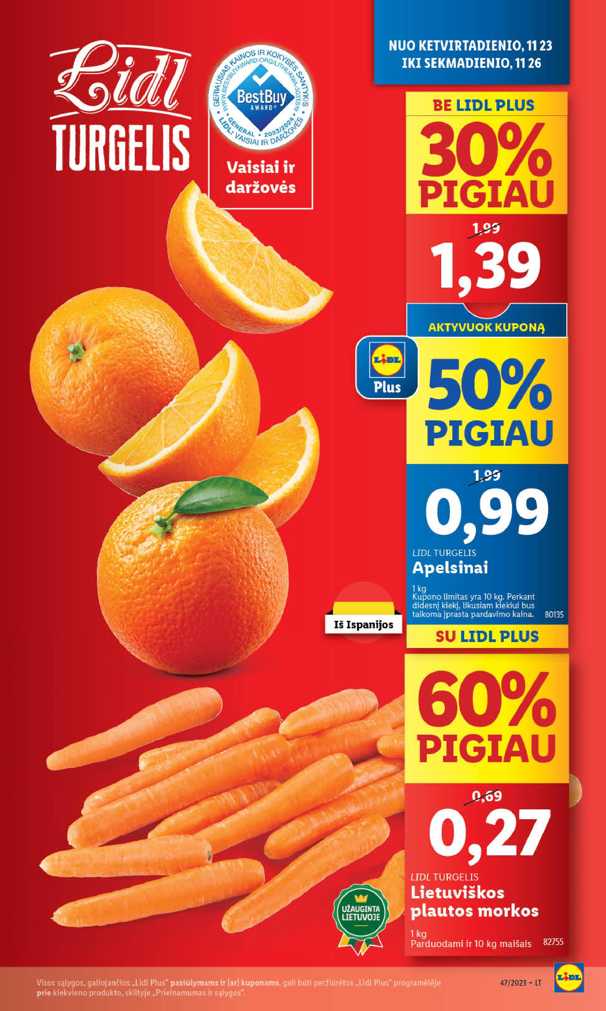 Naujausias LIDL kaininis katalogas 2023.11.20 - 2023.11.26