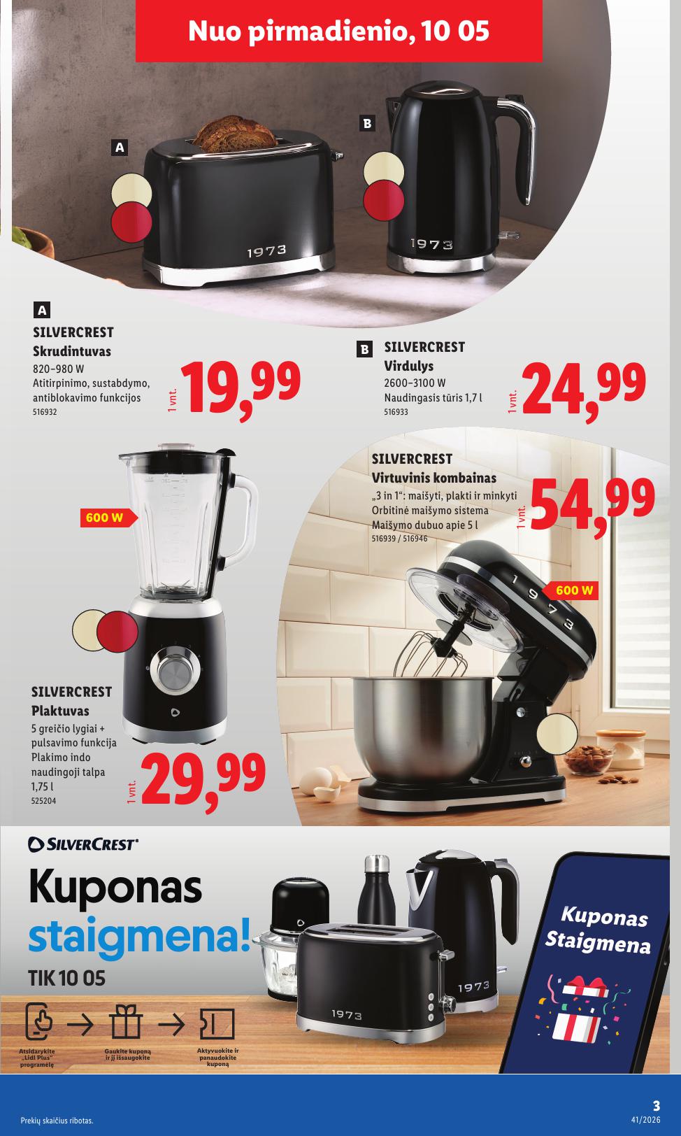 LIDL ne maisto prekių leidinys 2026.10.05 - 2026.10.11
