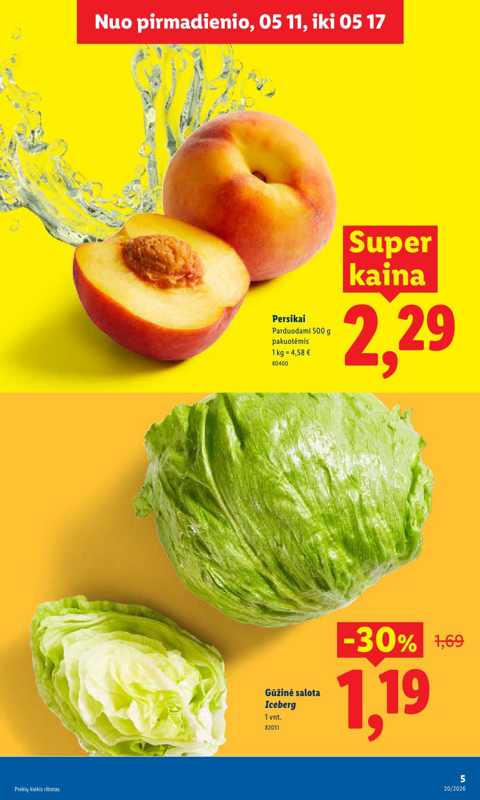 Naujausias LIDL kaininis katalogas 2026.05.11 - 2026.05.17